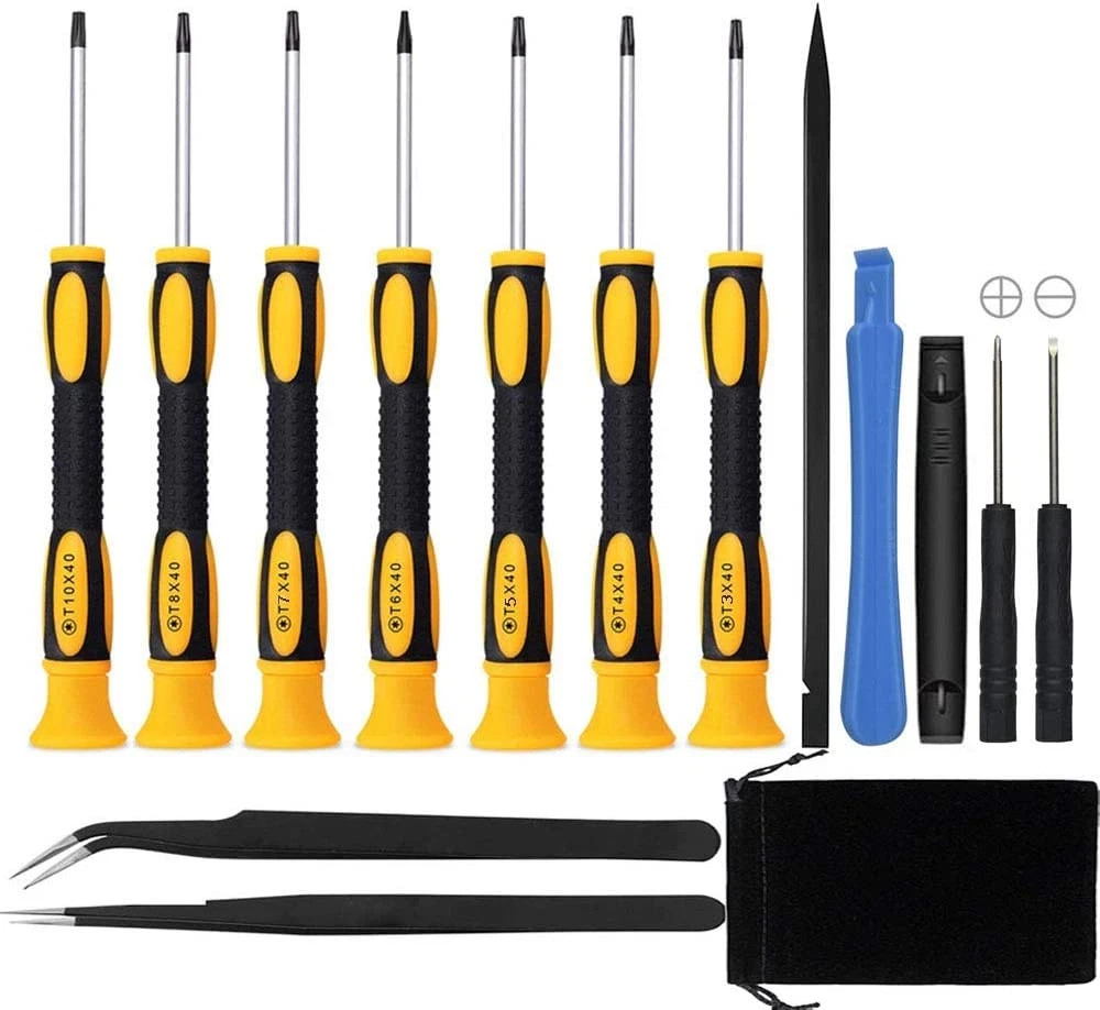 15 in 1 Torx Screwdriver Set with T3 T4 T5 T6 T8 T10 Security Torx screwdriver a