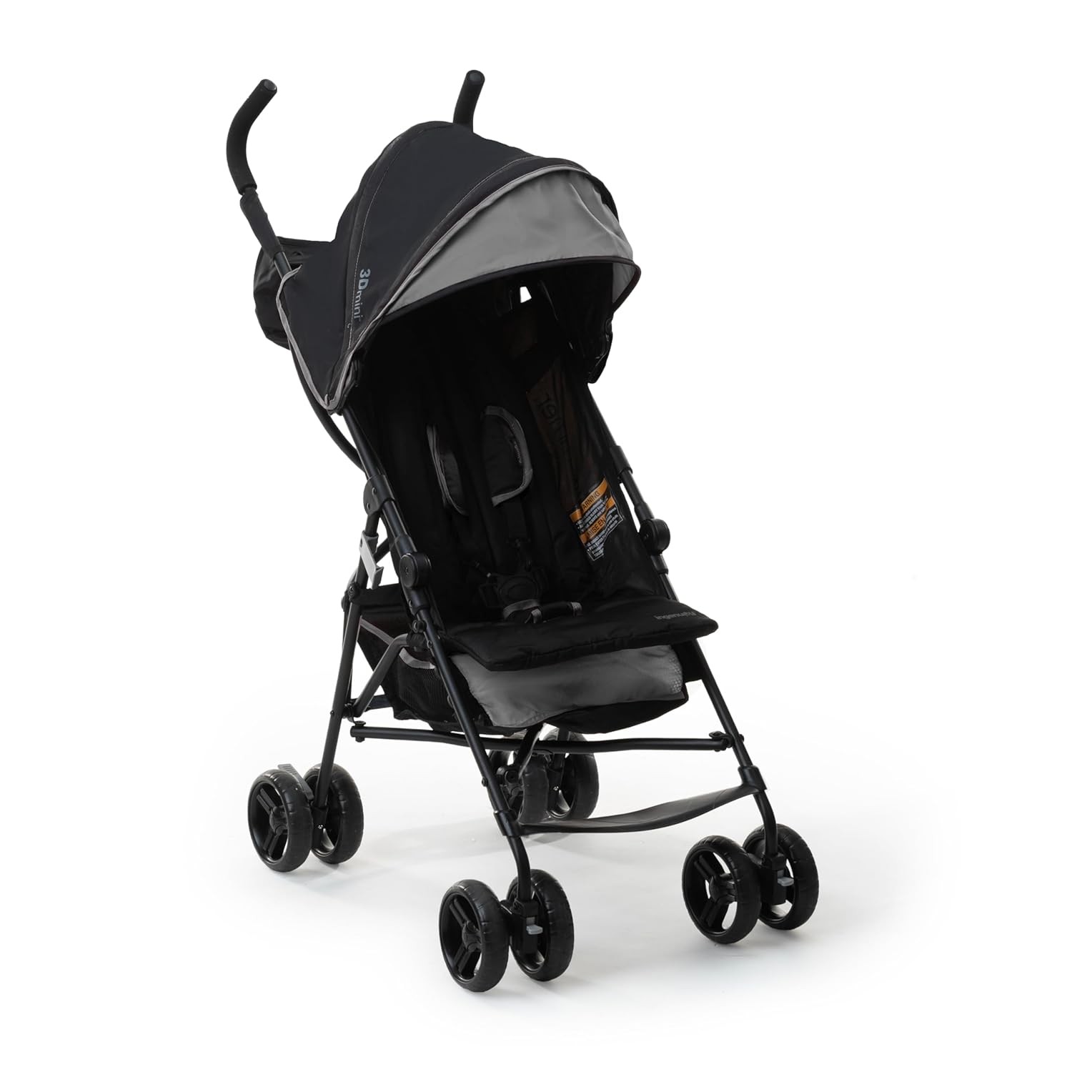 3D Mini Convenience Stroller – Lightweight Stroller with Compact Fold,Gray