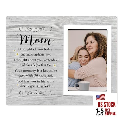  Mom Memorial Picture Frame – Memorial Gifts for Loss of Mother –Sympathy 