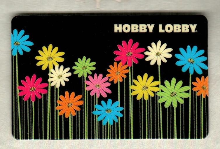 HOBBY LOBBY Colorful Flowers ( 2011 ) Gift Card ( $0 )
