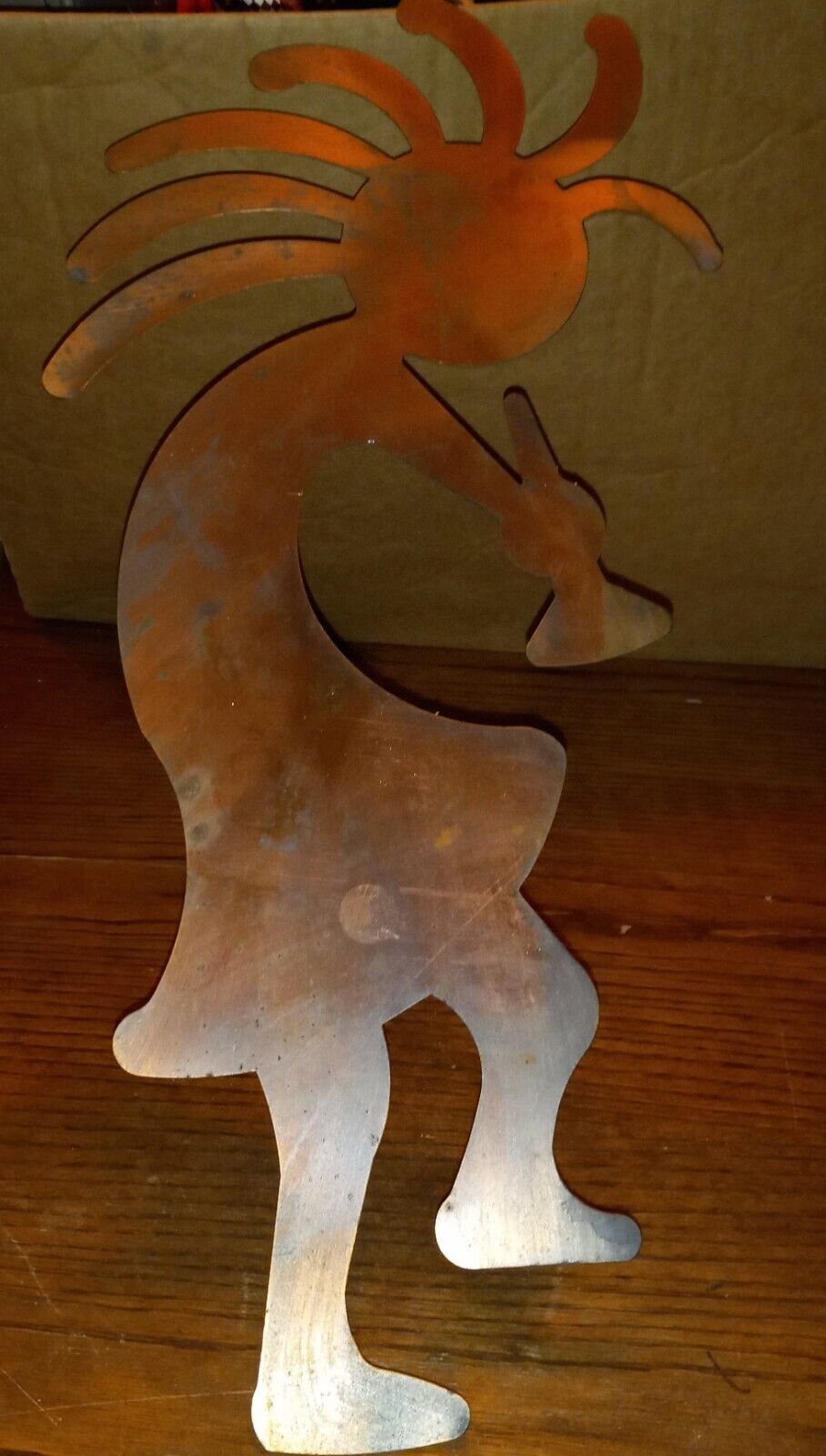 Kokopelli Spirit of Music Shadow Dancer Metal Cut Out 20"