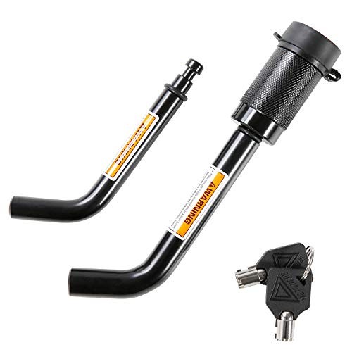  Trailer Hitch Locks, 1/2" & 5/8" Dual Bent Pins Fit Class I-IV Hitches, 1 Pack