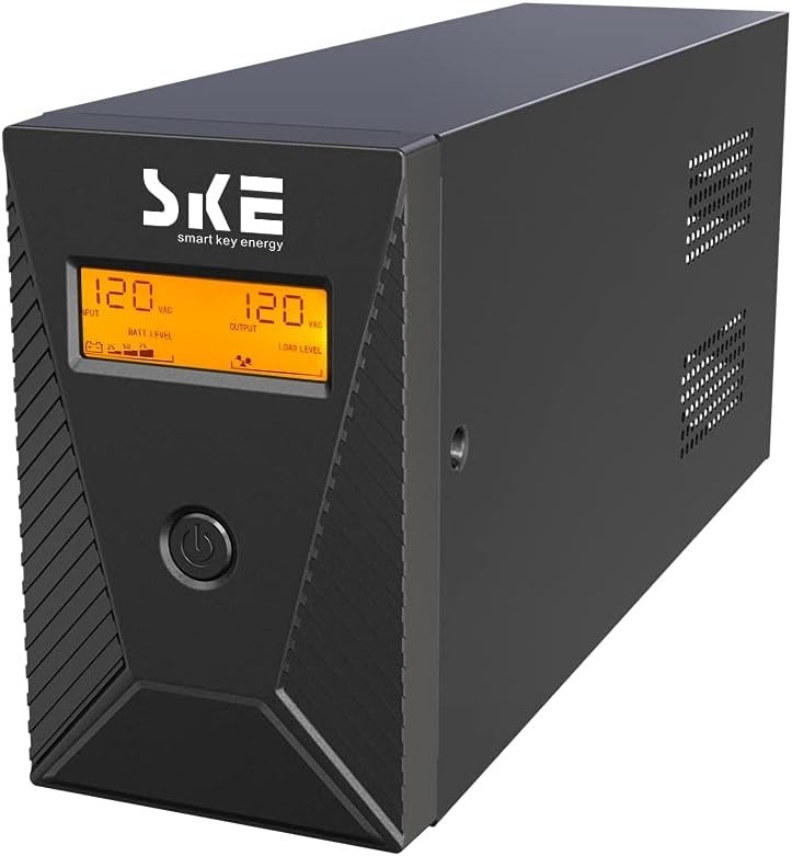 600VA/360W Ups Battery Backup & Surge Protector,Computer Uninterruptible Power