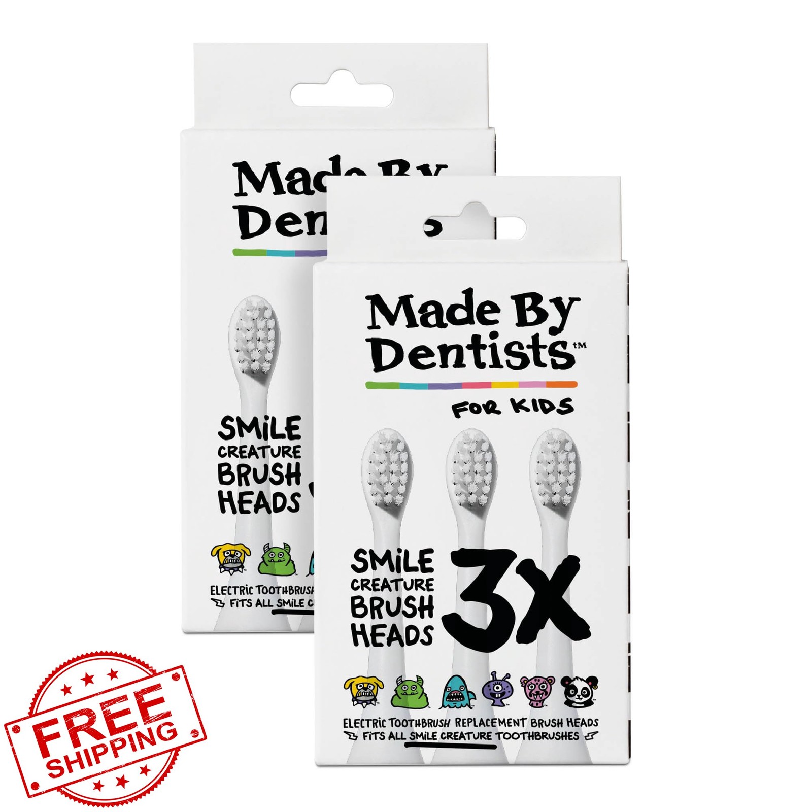 Made By Dentists Kids Electric Toothbrush Heads 6ct 18 Month