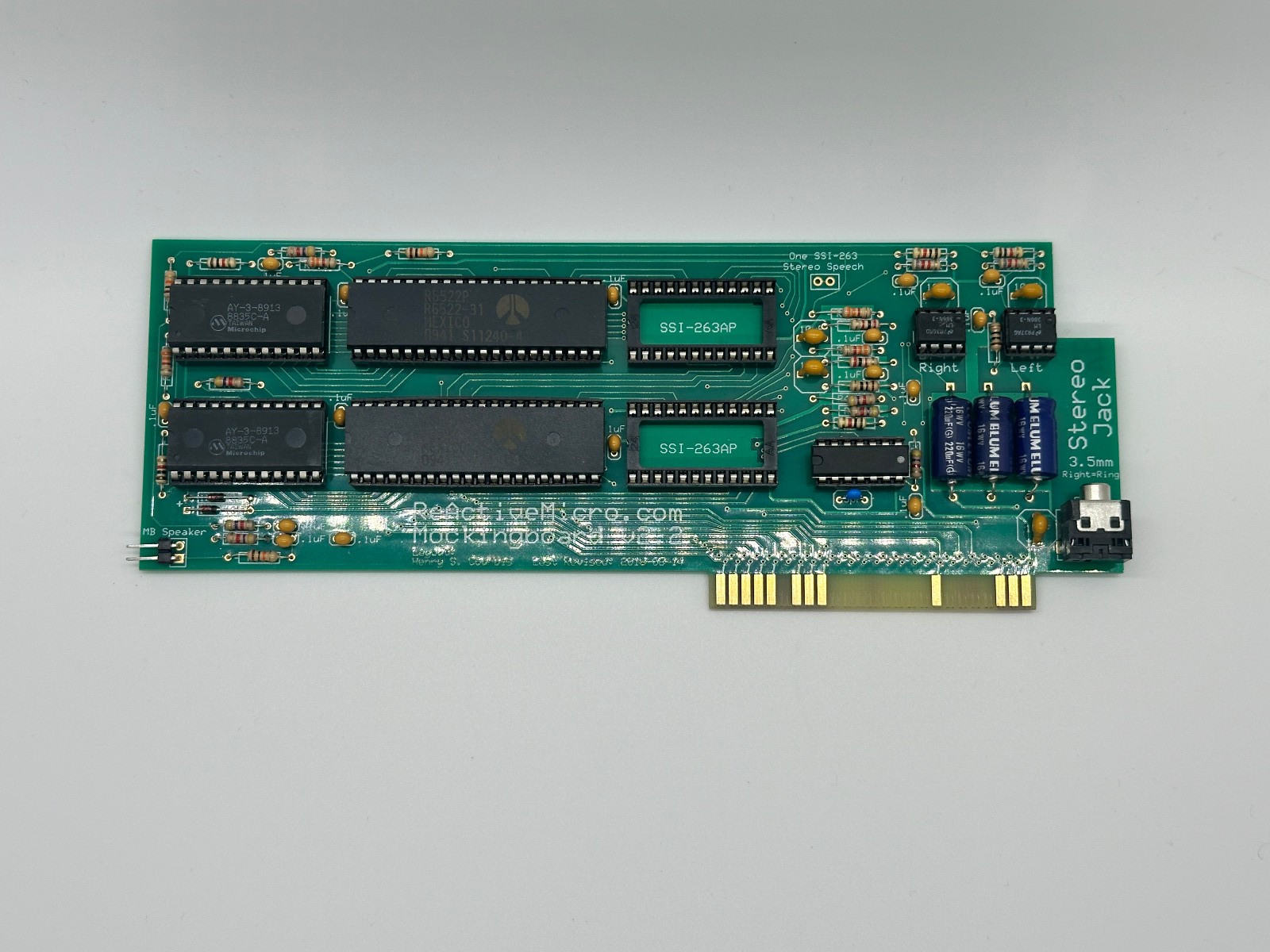 Mockingboard Sound Card for Apple II IIe IIgs ReActiveMicro
