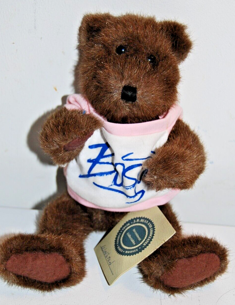 JB Bean Mohair Teddy Artist Bear w/tag "Winston" 11" Brown