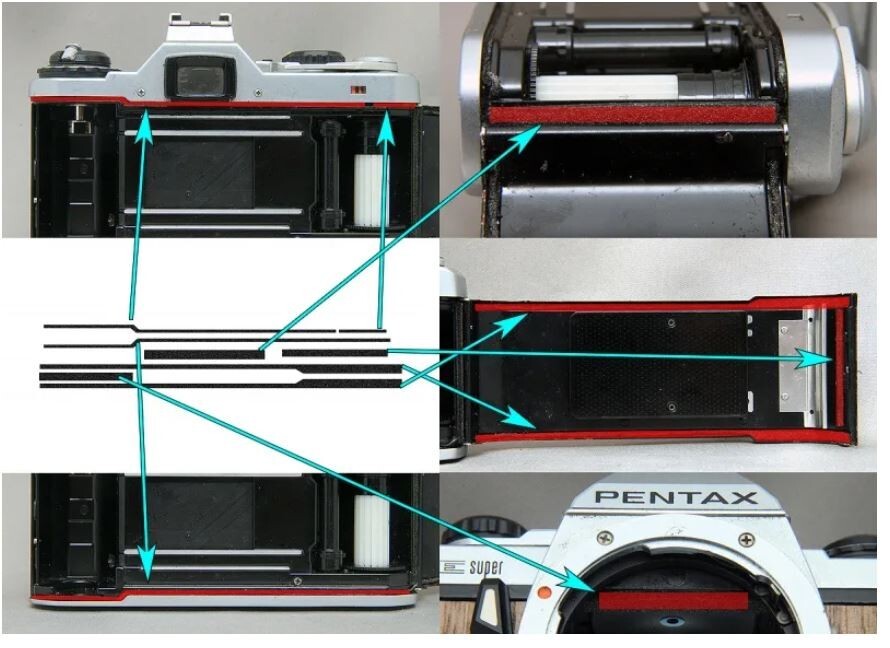 【3 sets with INSTRUCTION】Precut Light Seal Kit PENTAX ME Japan 1301