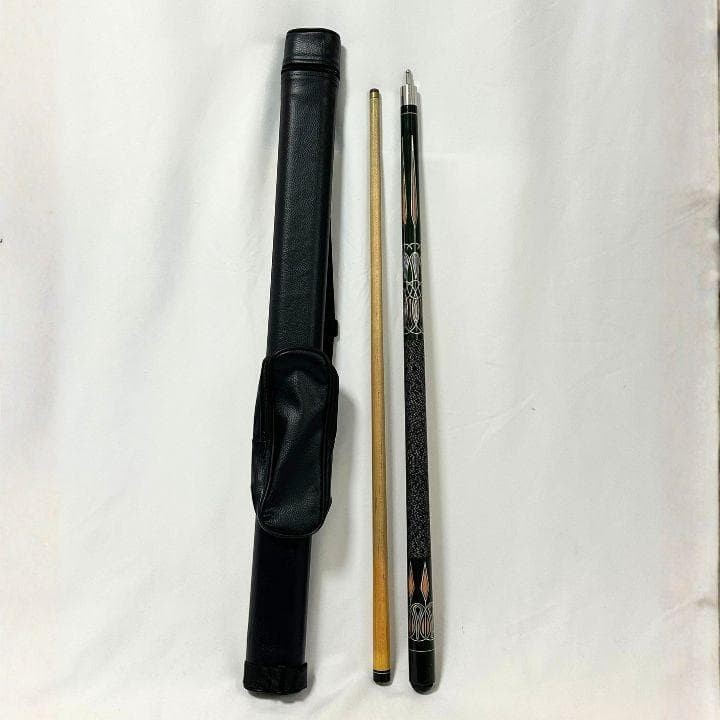 Billiard Cue 149cm 58.7 Straight Joint Steel Screw Hard Case Included Used rr2