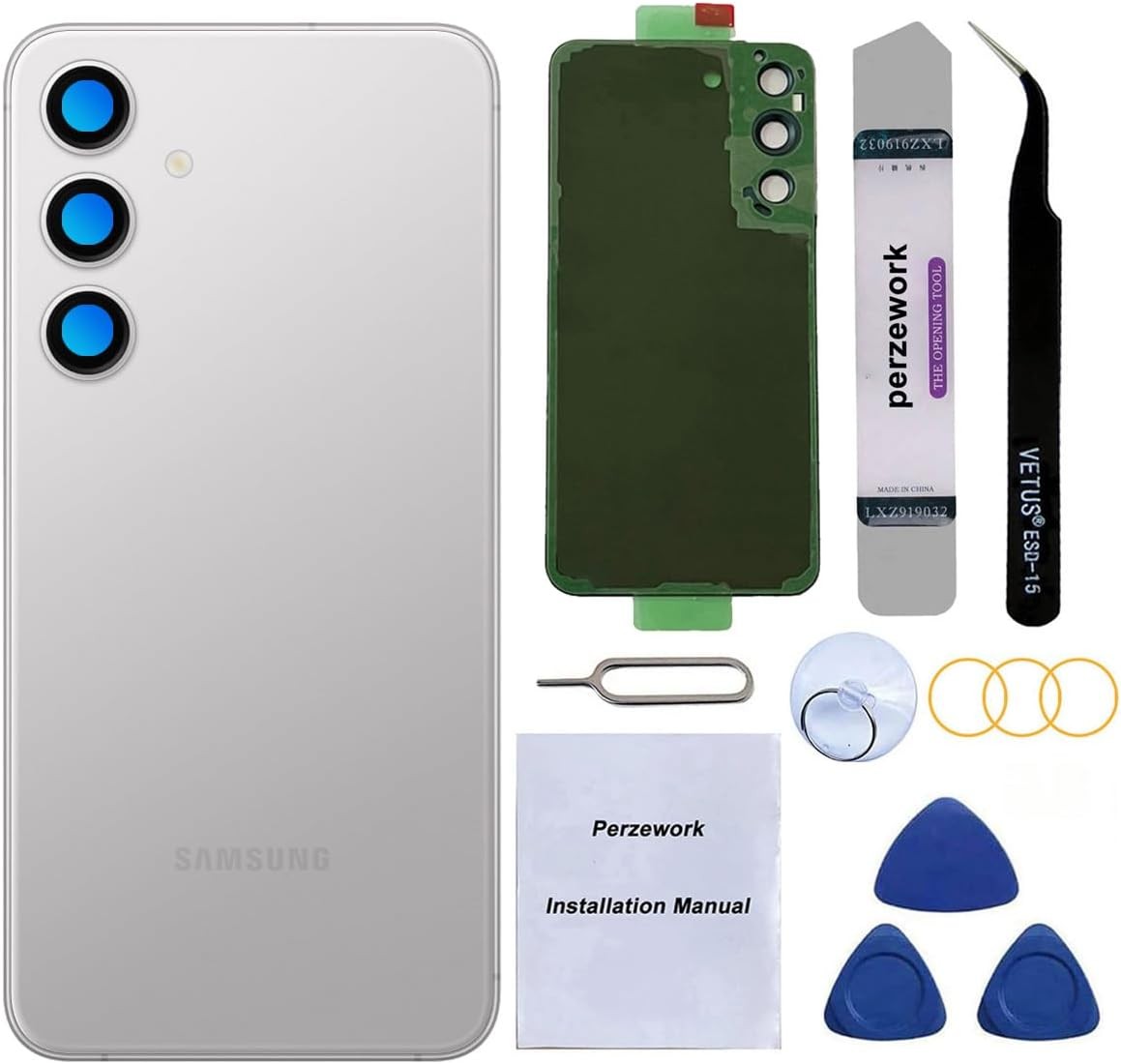 Rear Back Glass Replacement for Samsung Galaxy S24 6.2 inches with Reparing