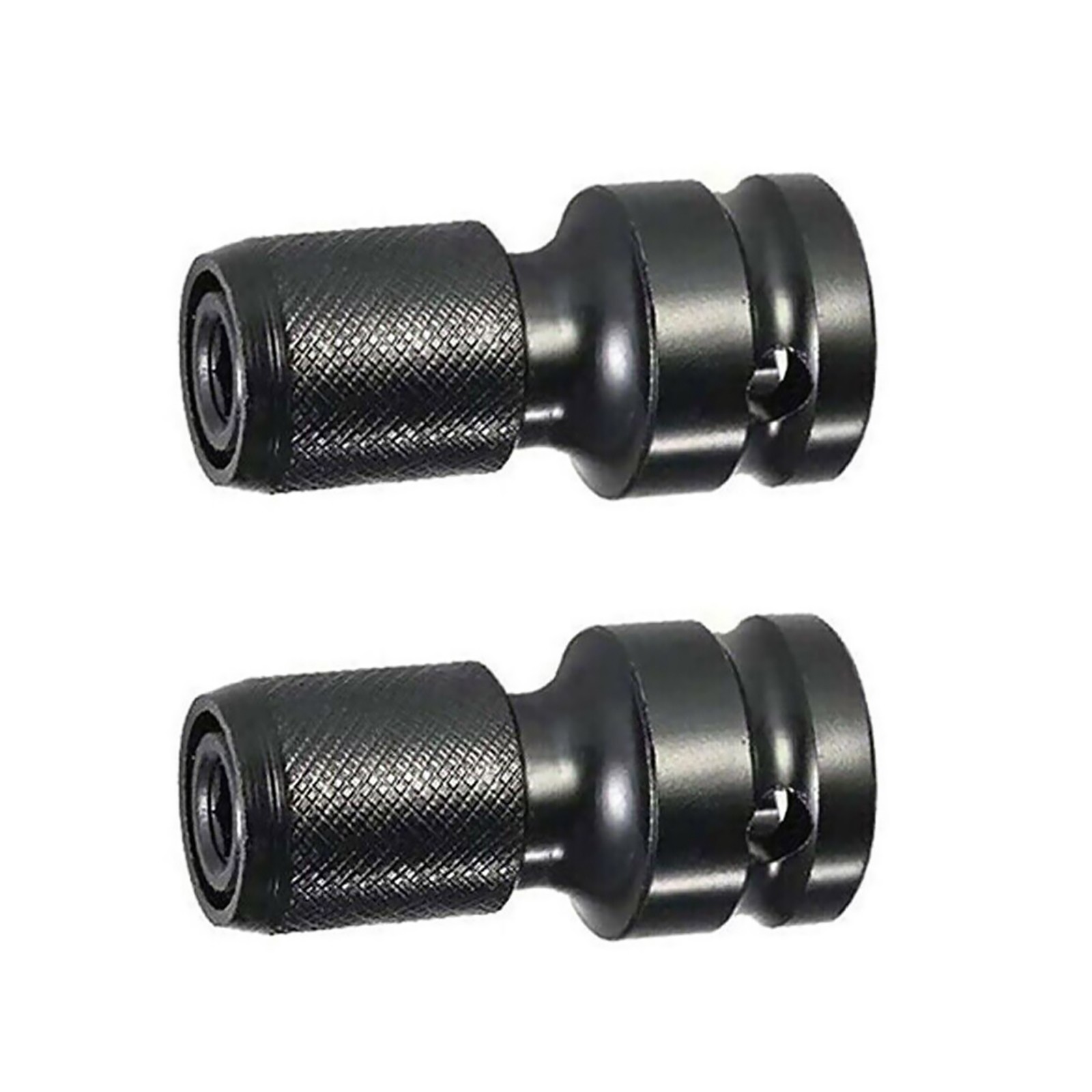 2Pcs 1/2 Inch To 1/4 Inch Hex Ratchet Socket Impact Wrench Socket Set Adapter