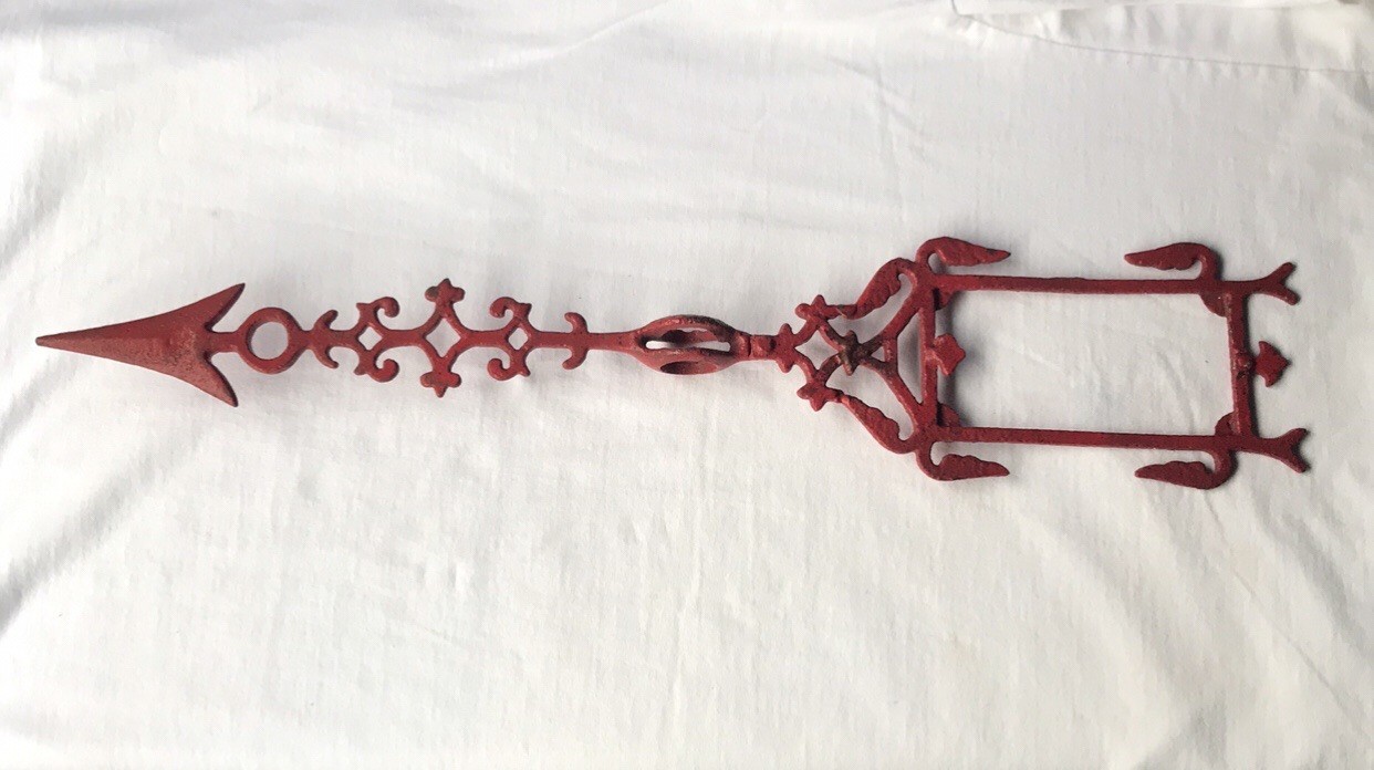 Antique Cast Iron Lightning Rod Arrow For Barn Shed Garden Porch Home Display