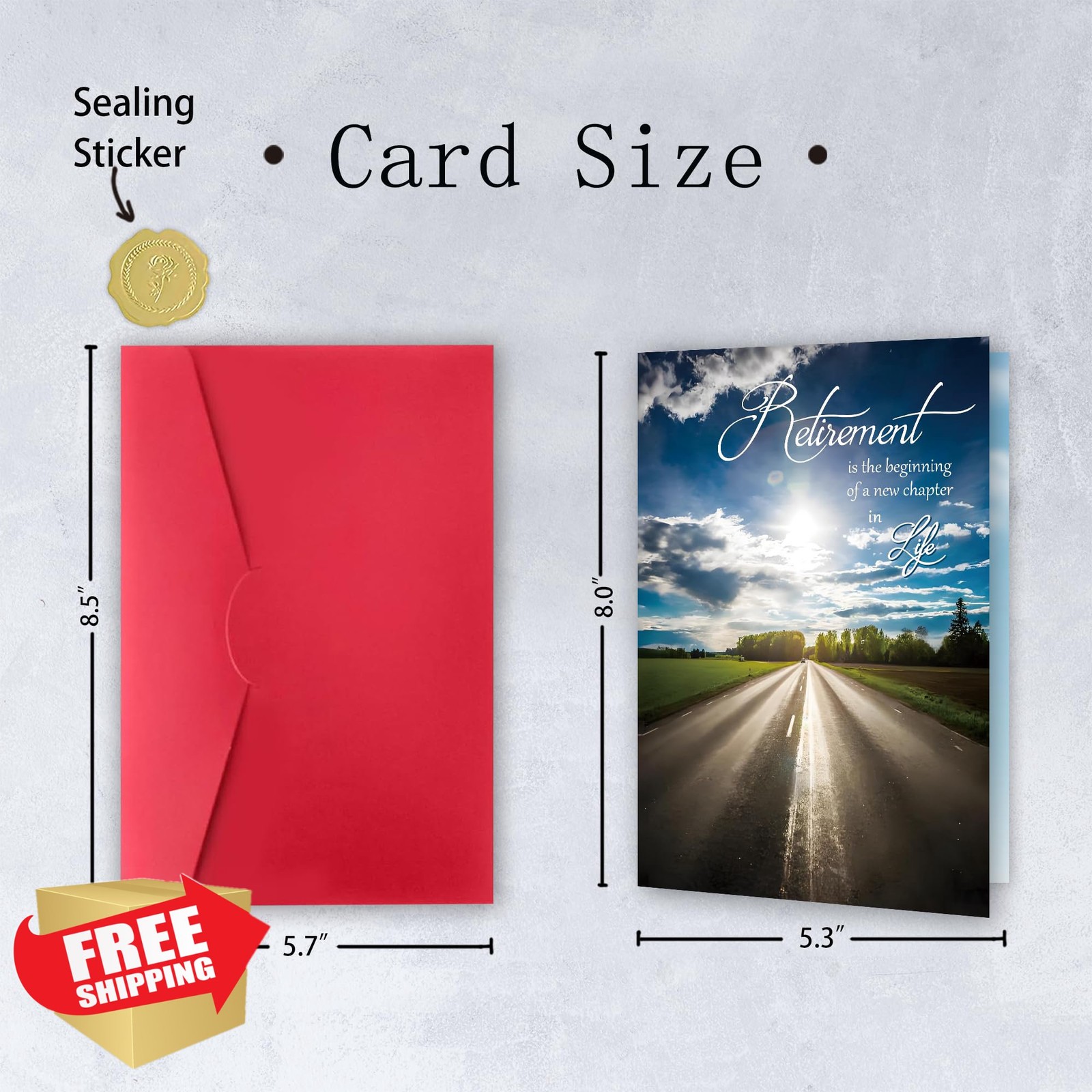 CutePoem Retirement Card for Coworkers, Funny Farewell Gift