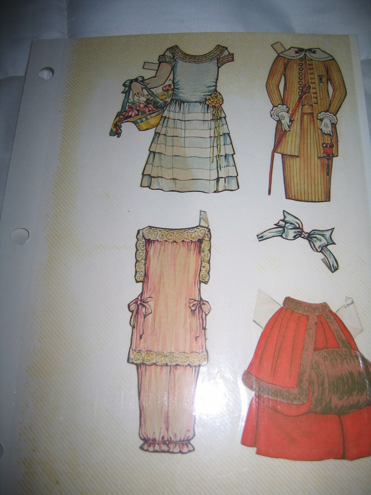 Vintage Original 1925 Betty and Bobby Family Cut Out Paper Dolls