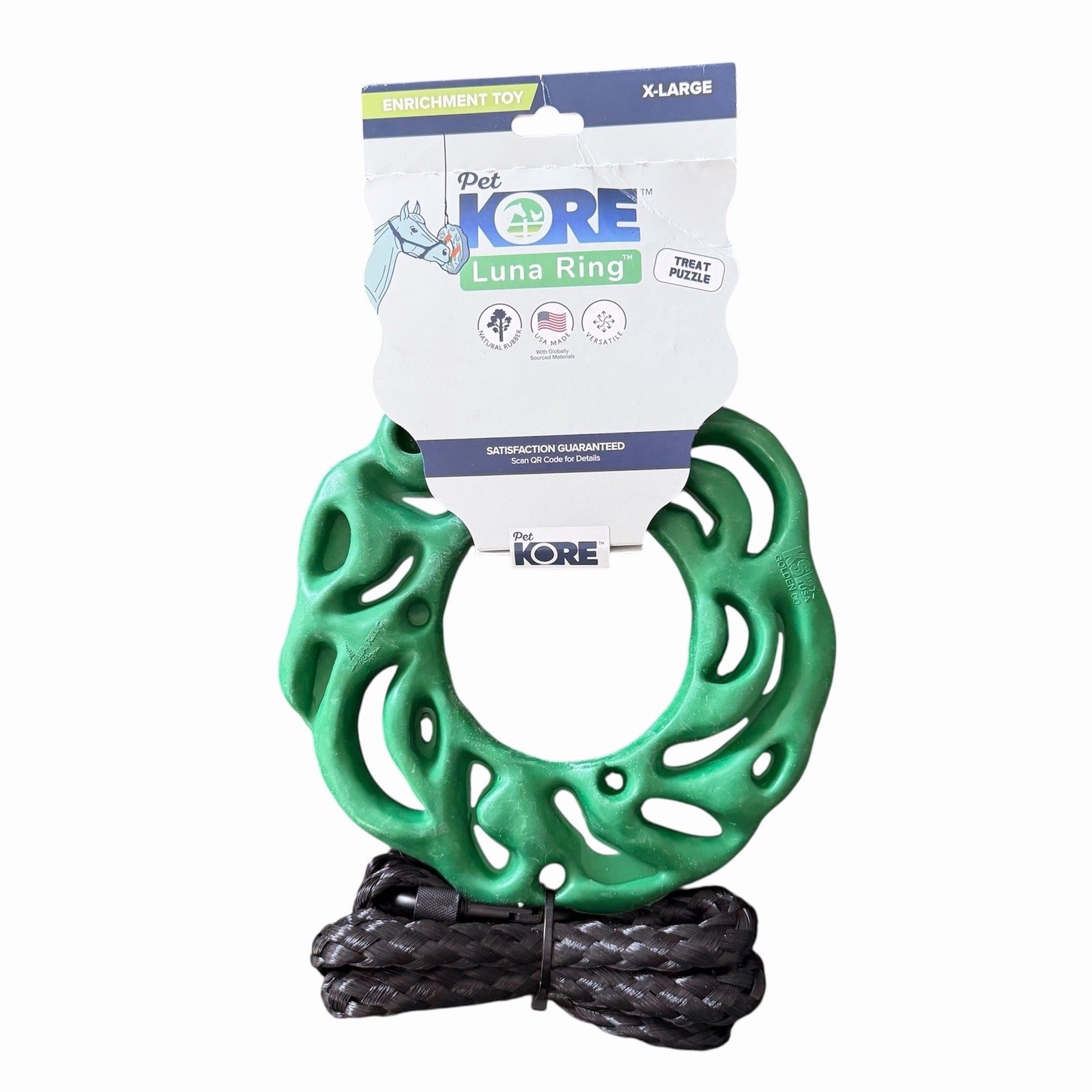 Pet KORE Luna Ring Horse Treat Puzzle Toy X-Large Stall Enrichment Ring