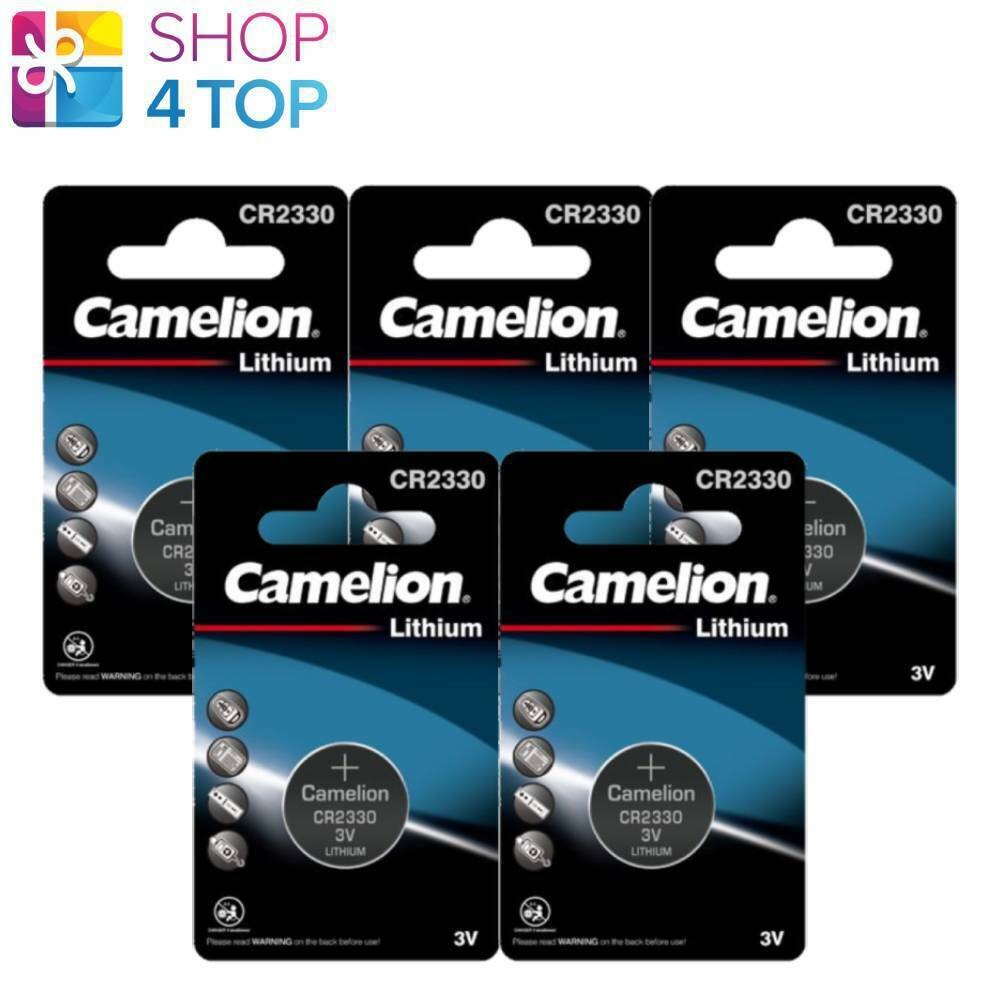 5 CAMELION Cr2330 Batteries Lithium 3V Button Dl2330 Br2330 1Bl Exp 2028 New