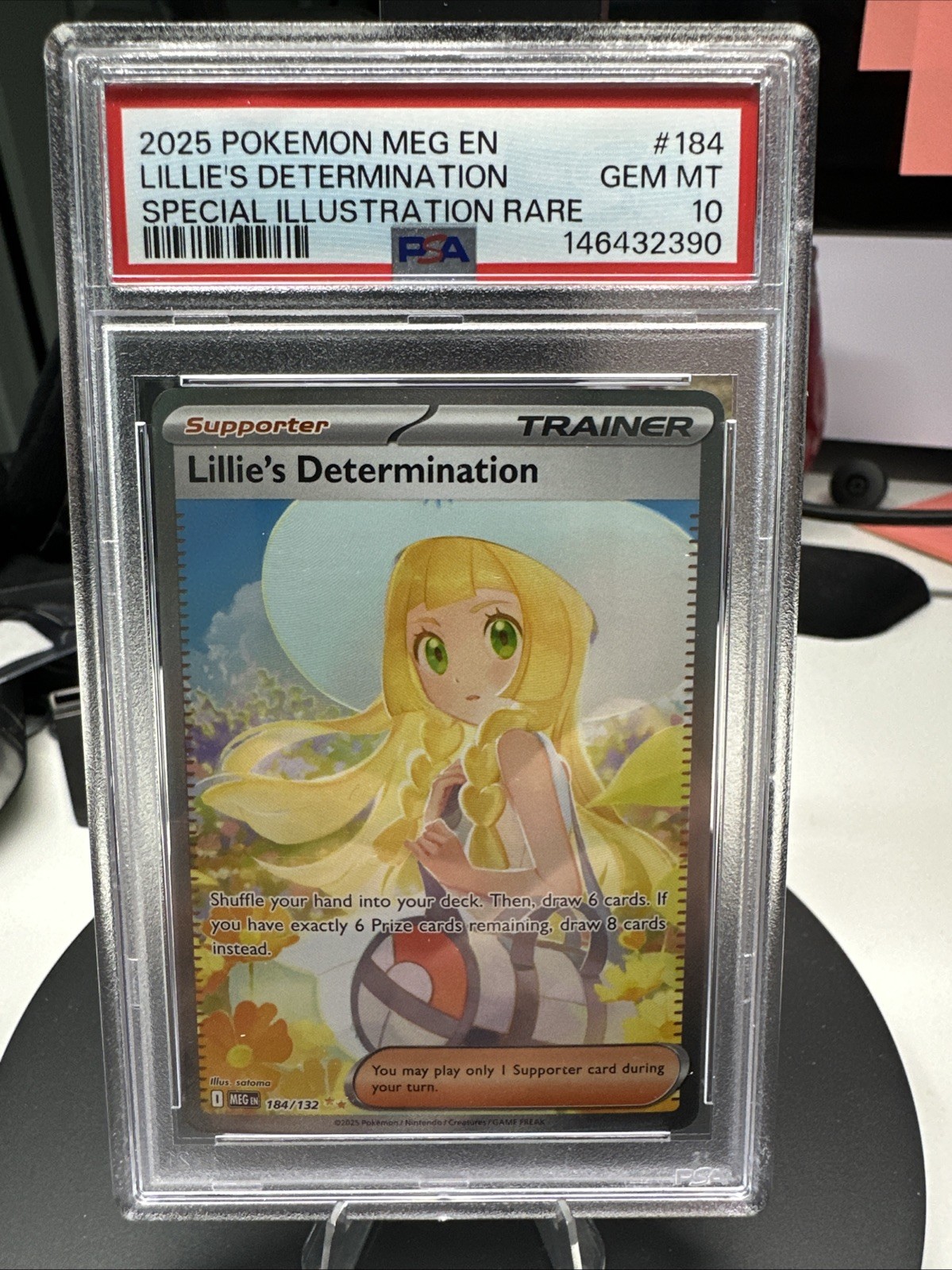 Lillie's Determination 184/132 Me01: Mega Evolution Holo PSA 10