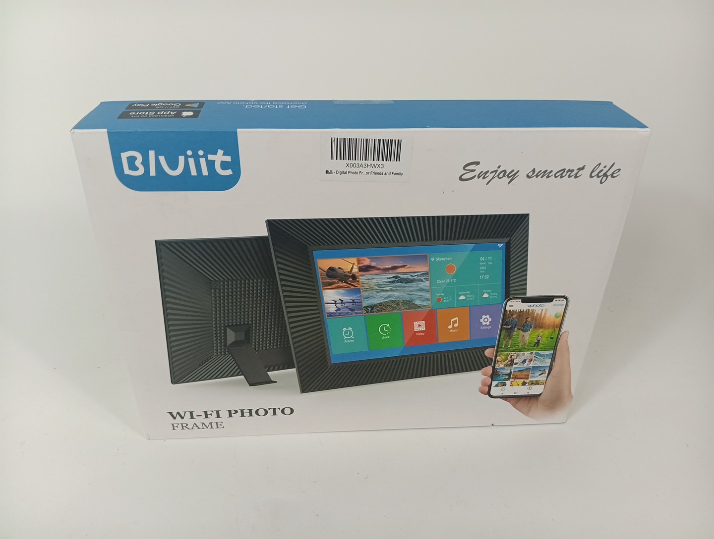 10-Inch Digital Smart Picture Frame W/ Touch Screen WiFi Motion Sensor 16GB NEW