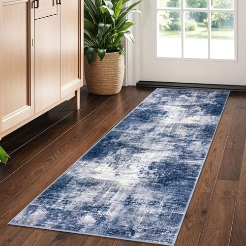  Abstract Runner Rug 2x5 Ft Washable Runners for Hallways, Non Slip Kitchen 