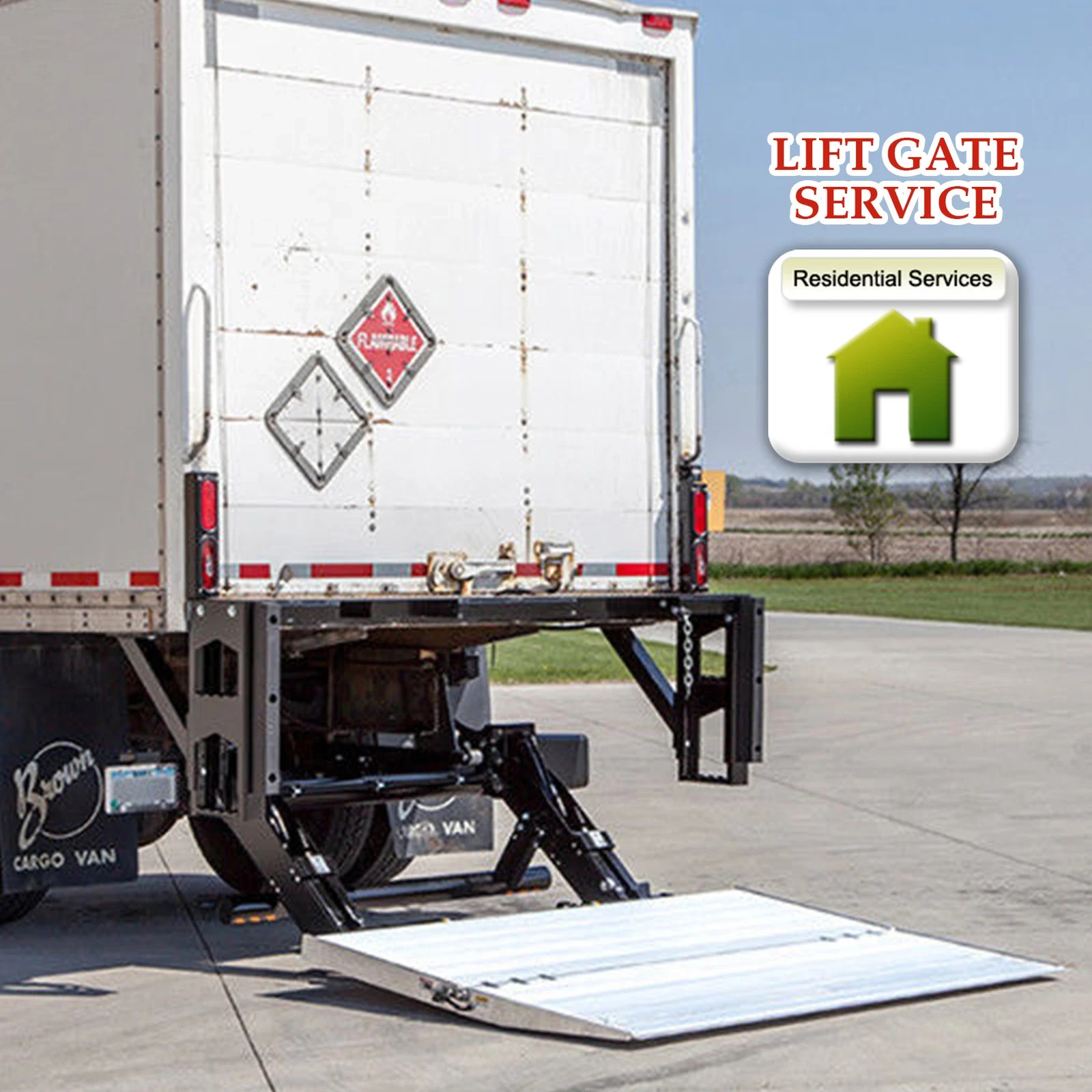 HSS Autoparts LIFT GATE DELIVERY SERVICE Freight Charge LTL
