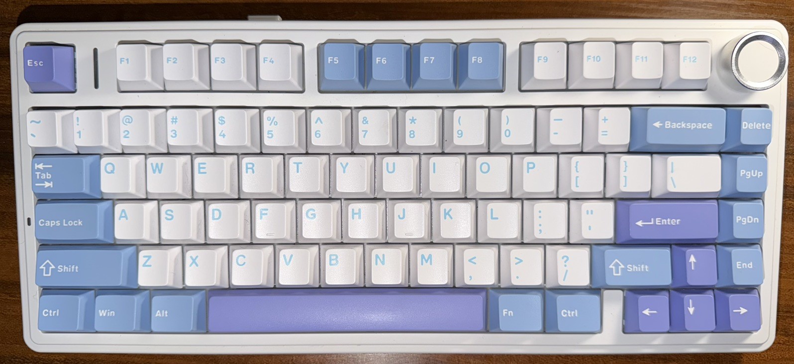 AULA F75 75% Wireless Mechanical Keyboard (White & Blue & Purple)