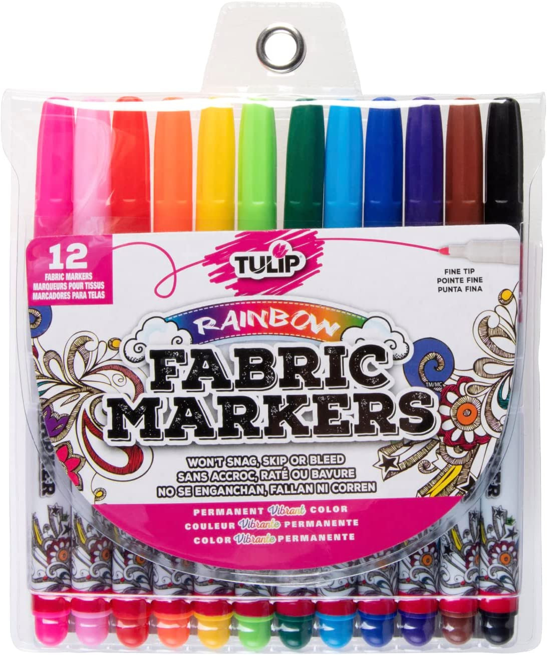 I Love to Create 26662  Fabric Markers 12/Pkg-Fine Tip