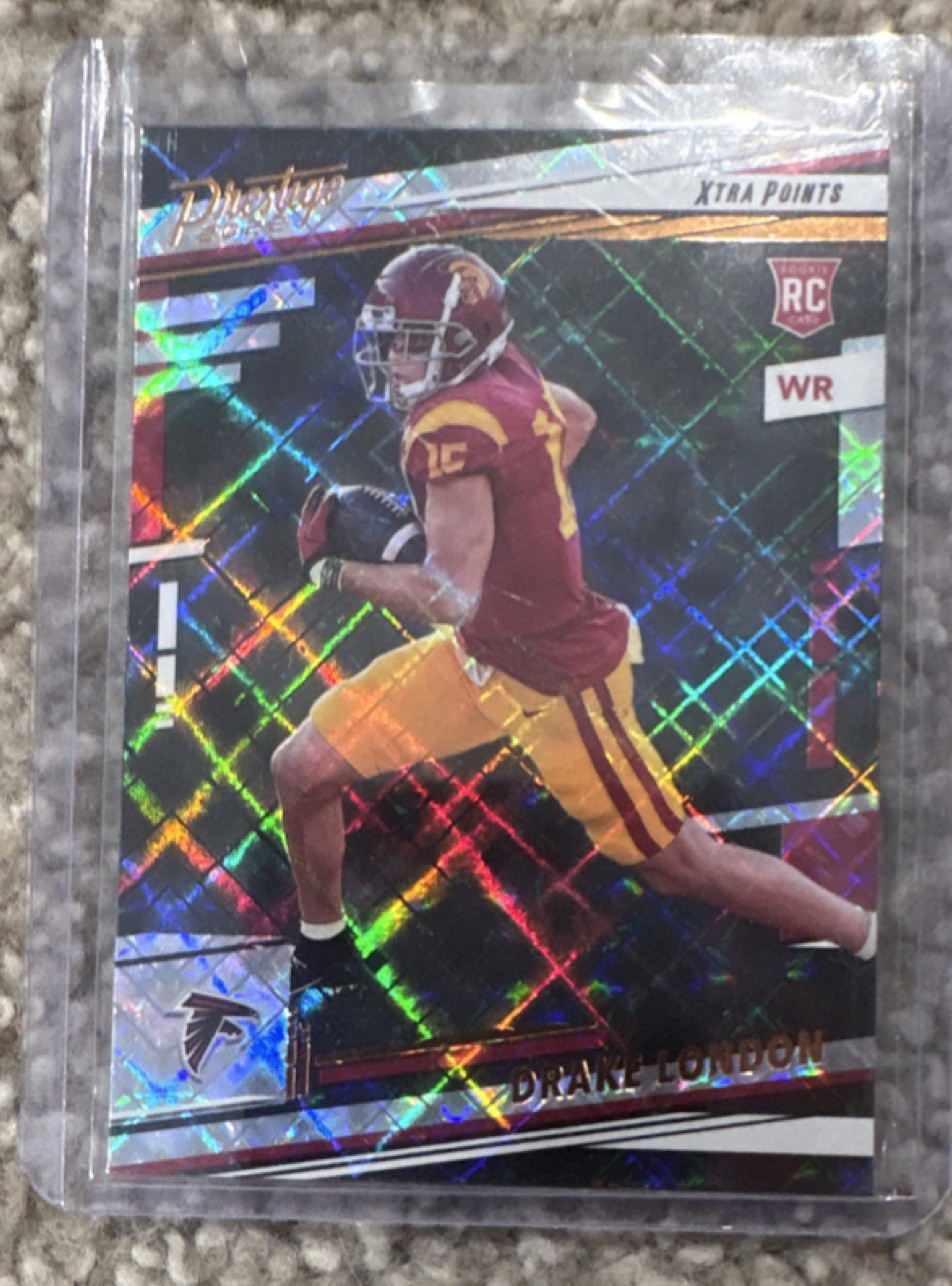 2022 Panini Prestige Xtra Points Diamond Rookie Drake London #309 Falcons