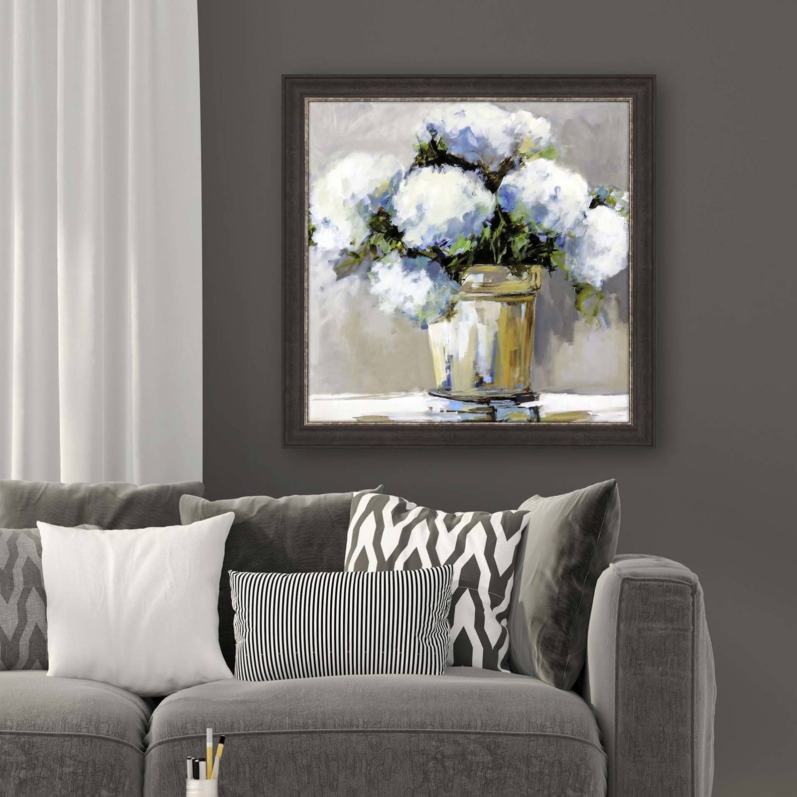 First Sunday 40" Square Framed Giclee Wall Art