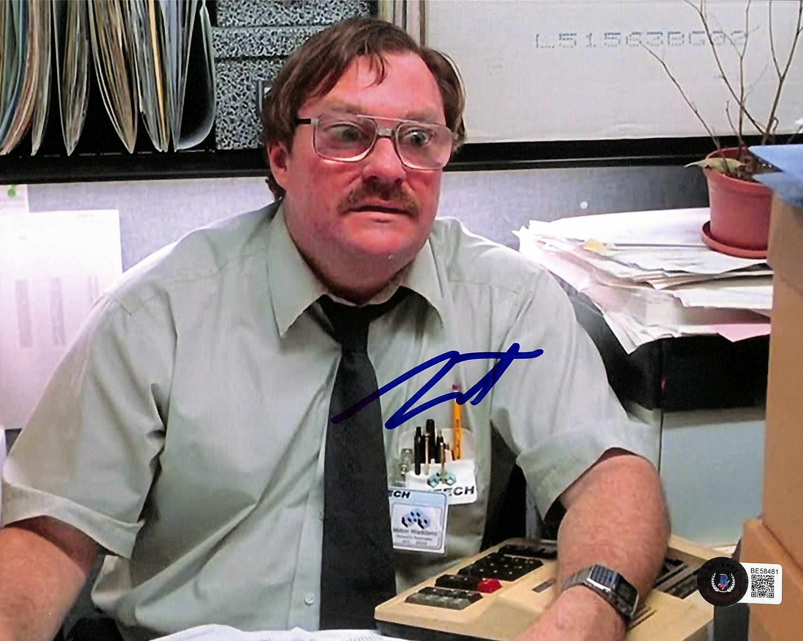 Stephen Root Signed Office Space Photo 8x10 Beckett Authenticated