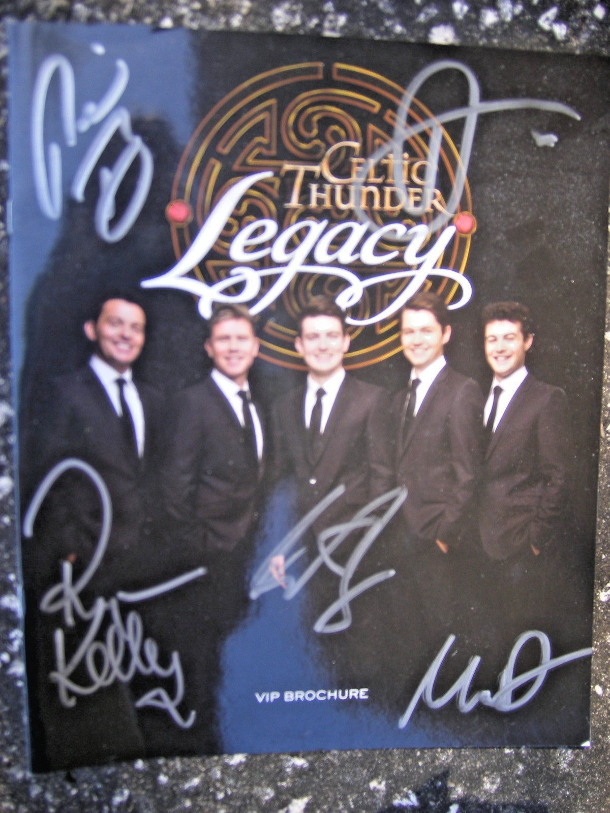 Signed Autographed Celtic Thunder Legacy VIP Brochure Souvenir Irish Myth