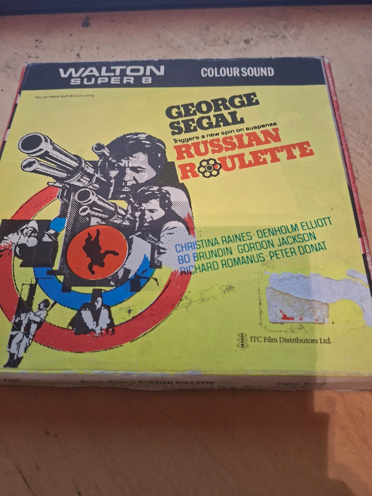 RUSSIAN ROULETTE 1975 SUPER 8 COLOUR SOUND 400FT 8MM CINE FILM GEORGE SEGAL