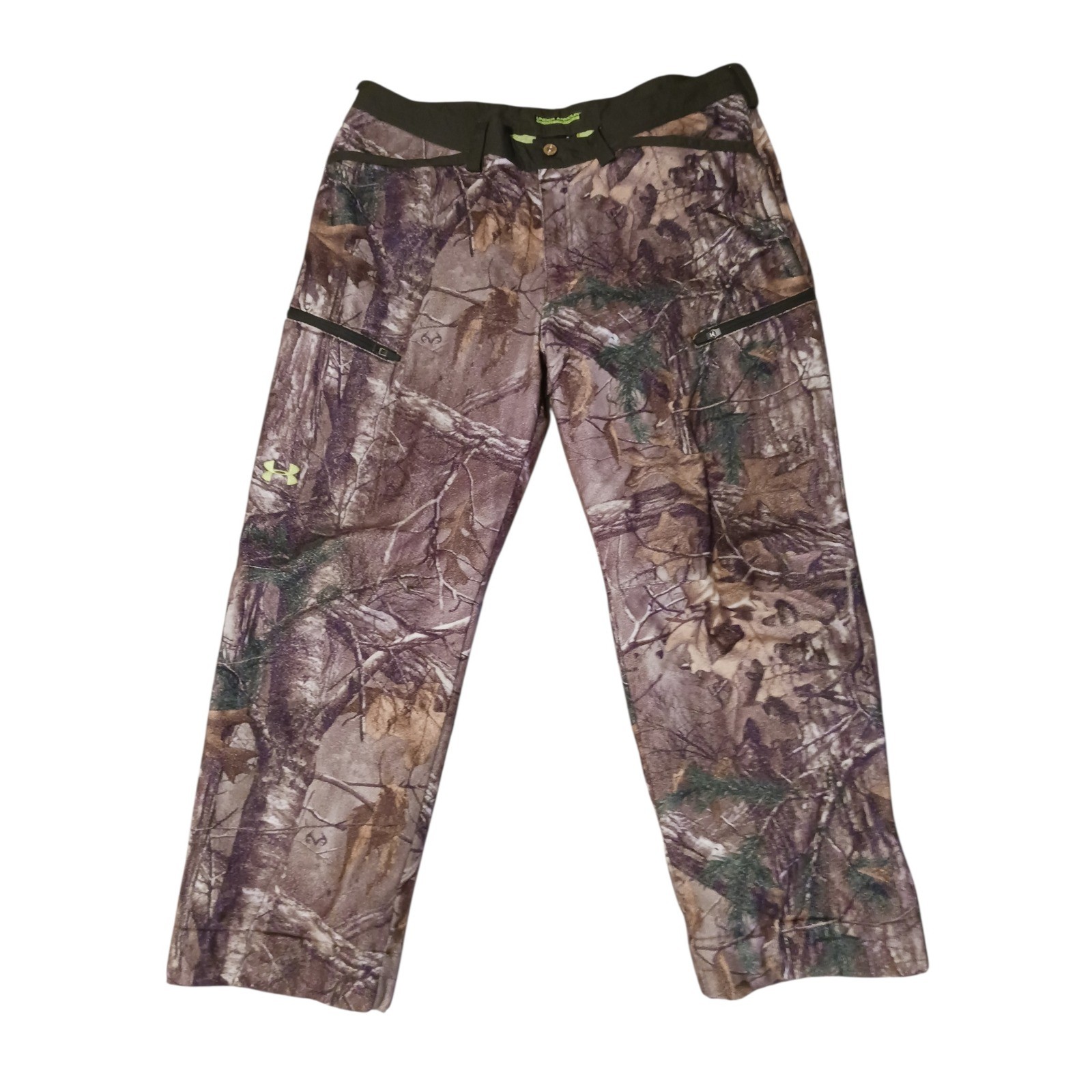 Under Armour Mens 42 Camo Hunting Pants Scent Control ColdGear Infrared Realtree