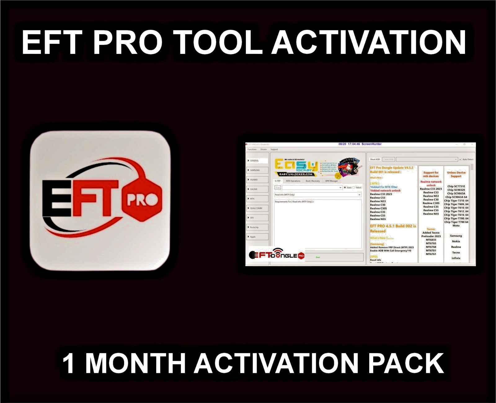EFT Pro Tool No need Dongle 3 Months Plan