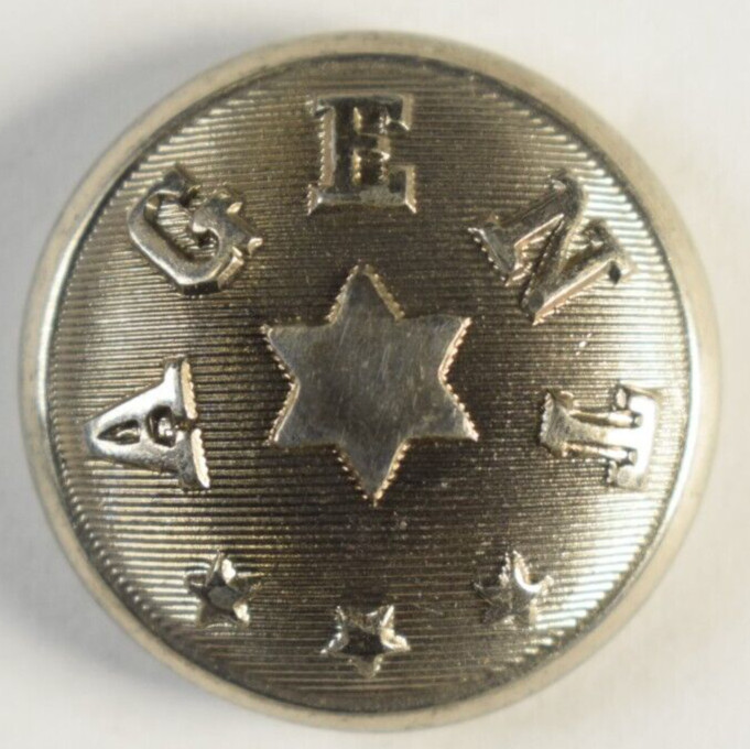 1880s-90s Original Agent Railroad Employee Worker Uniform Button C3H