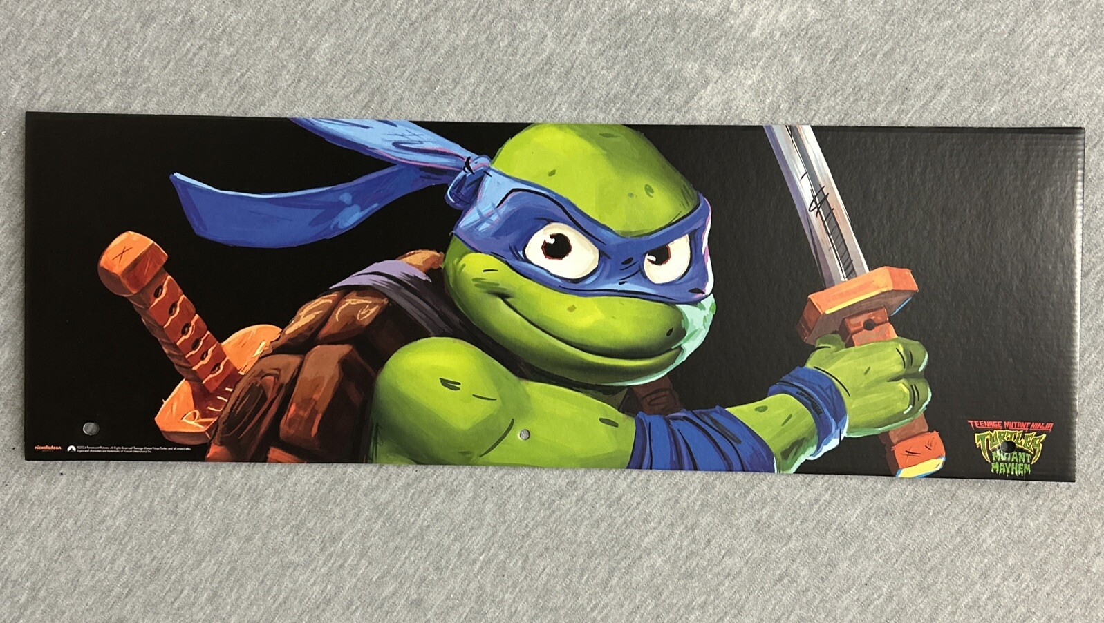 2024 Spirit Halloween Display End Cap 24" x 8" - TMNT Ninja Turtles Leonardo