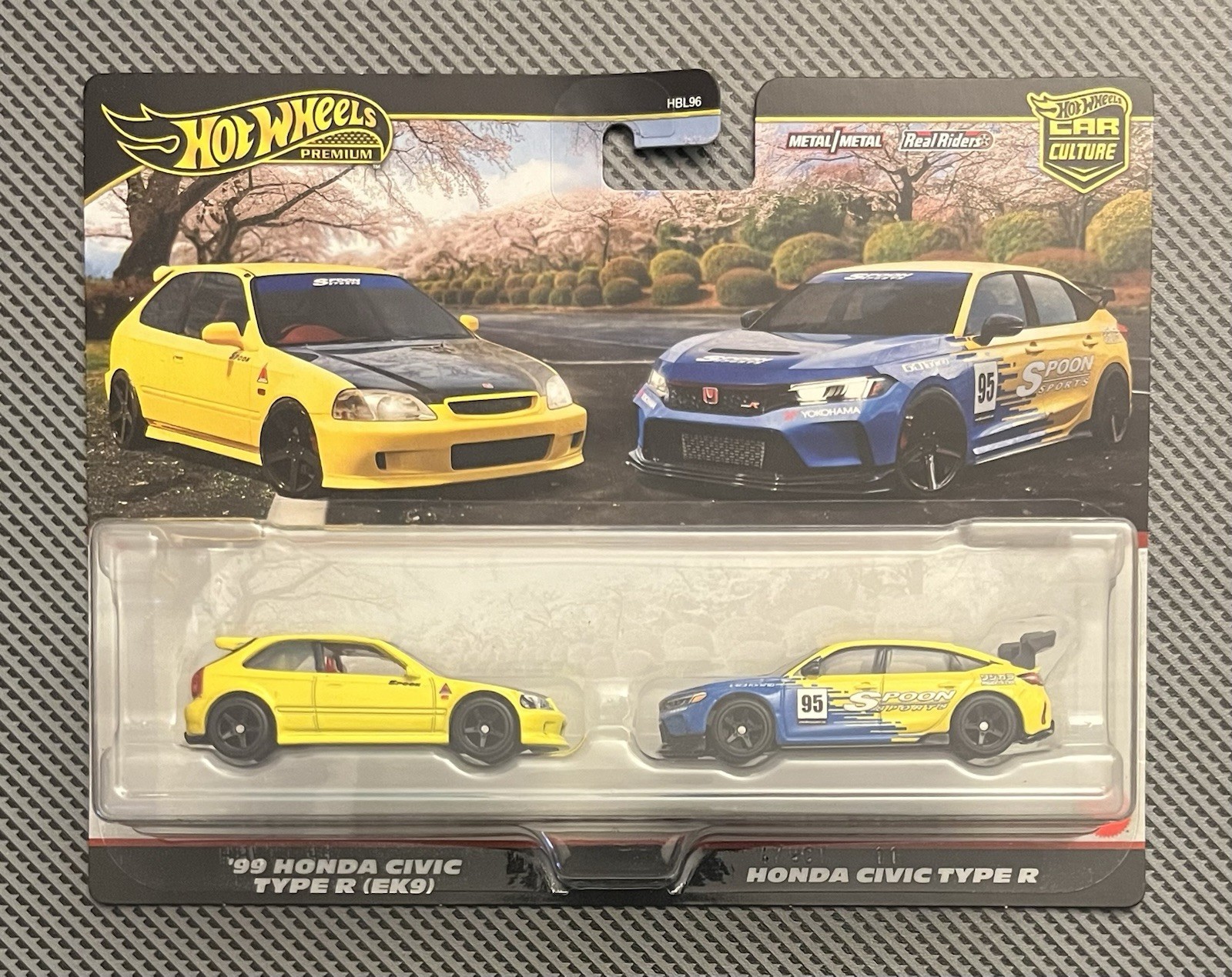 2025 Hot Wheels Premium Car Culture 2 Pack '99 Honda Civic Type R & Spoon FL5