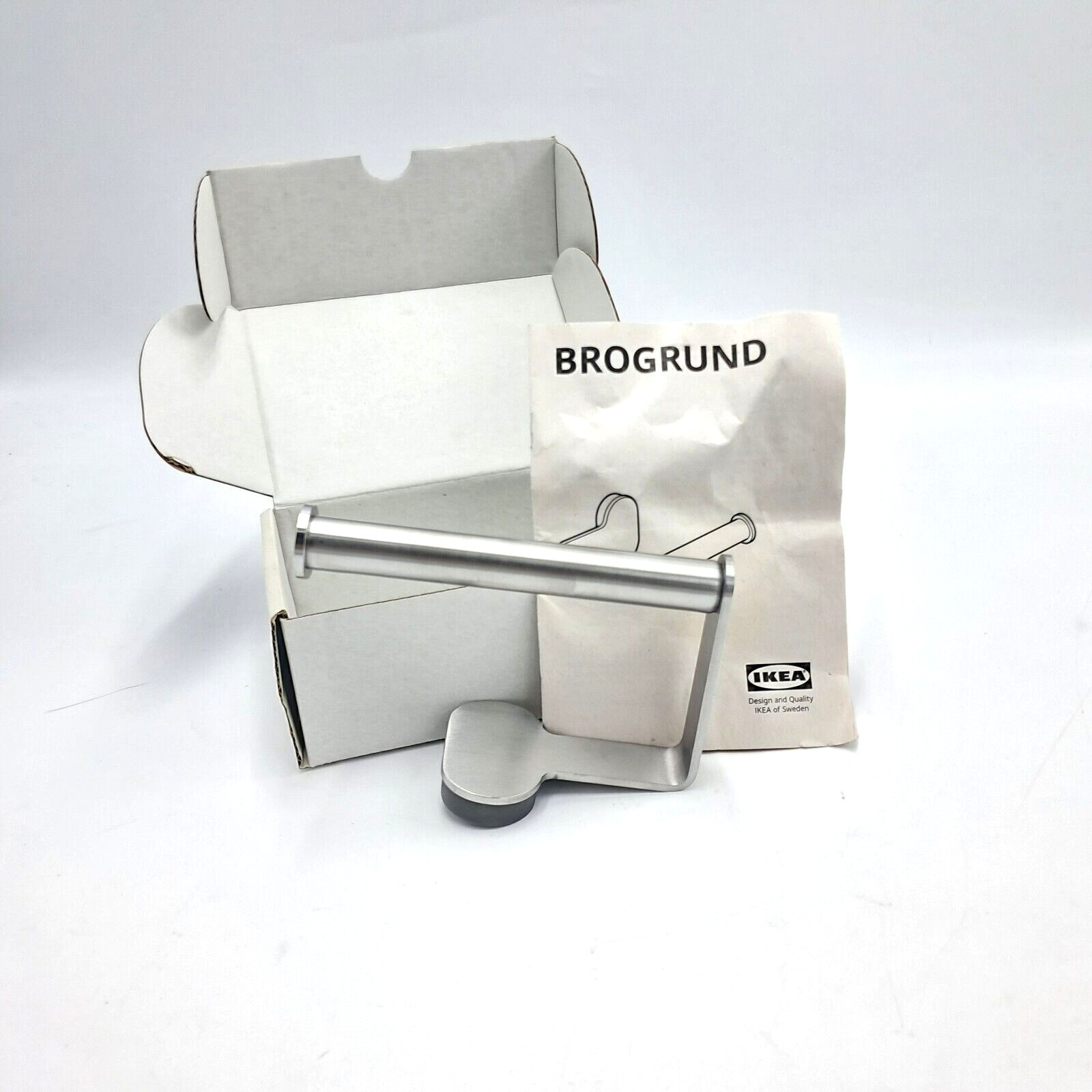 Ikea Brogrund Stainless Steel Toilet paper Roll Holder