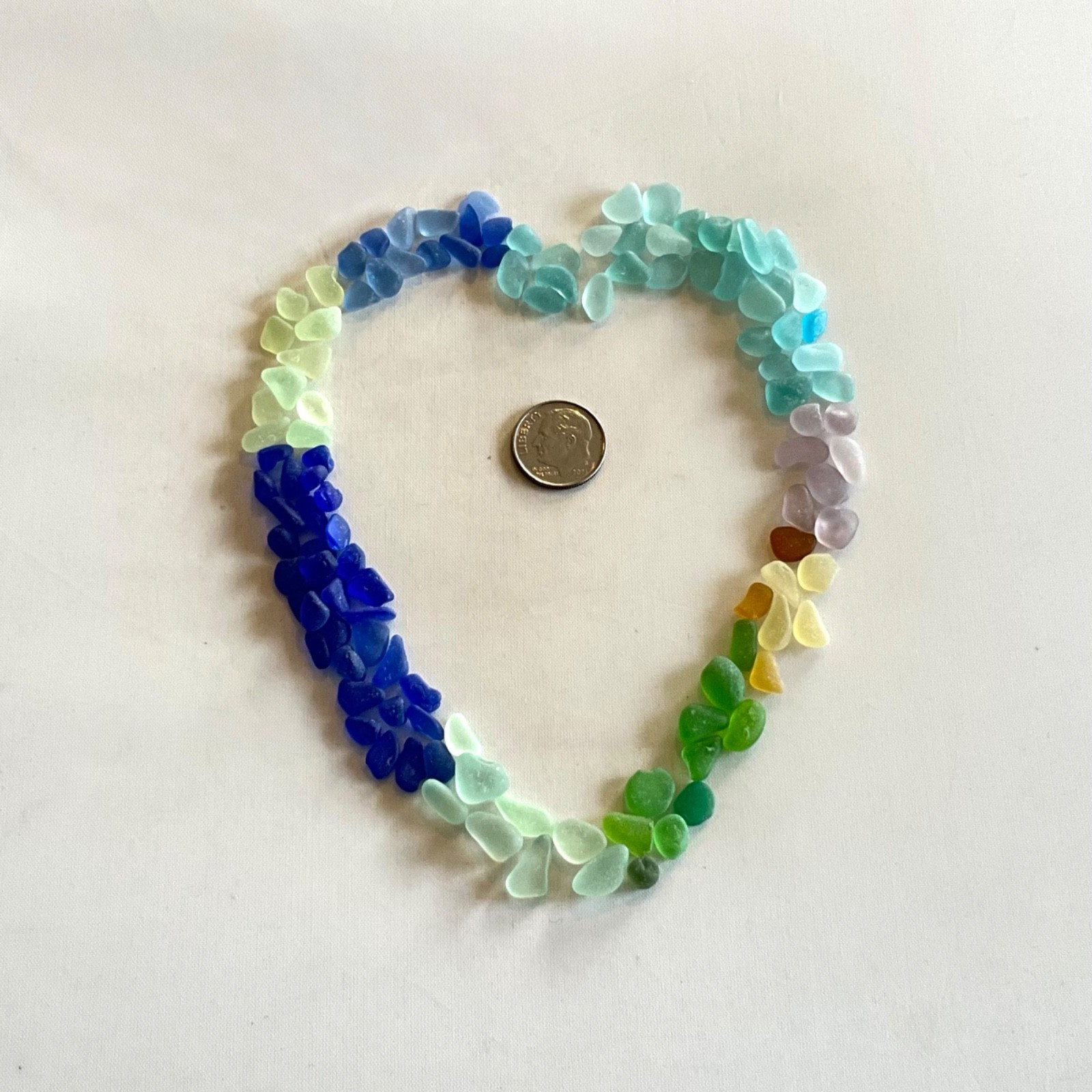 Beach Sea Glass Rainbow of Colors 100 Pieces Tinies Genuine Surf-tumbled 