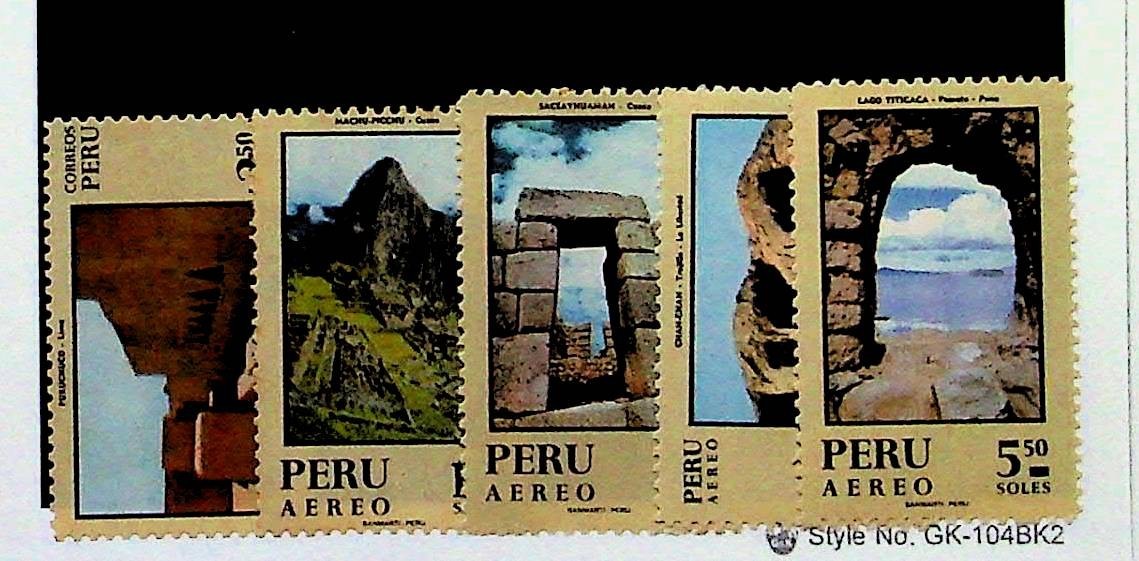 PERU Sc 538,C294-7+C297a NH SET+S/S OF 1970 - HISTORICAL PLACES - (RM26)