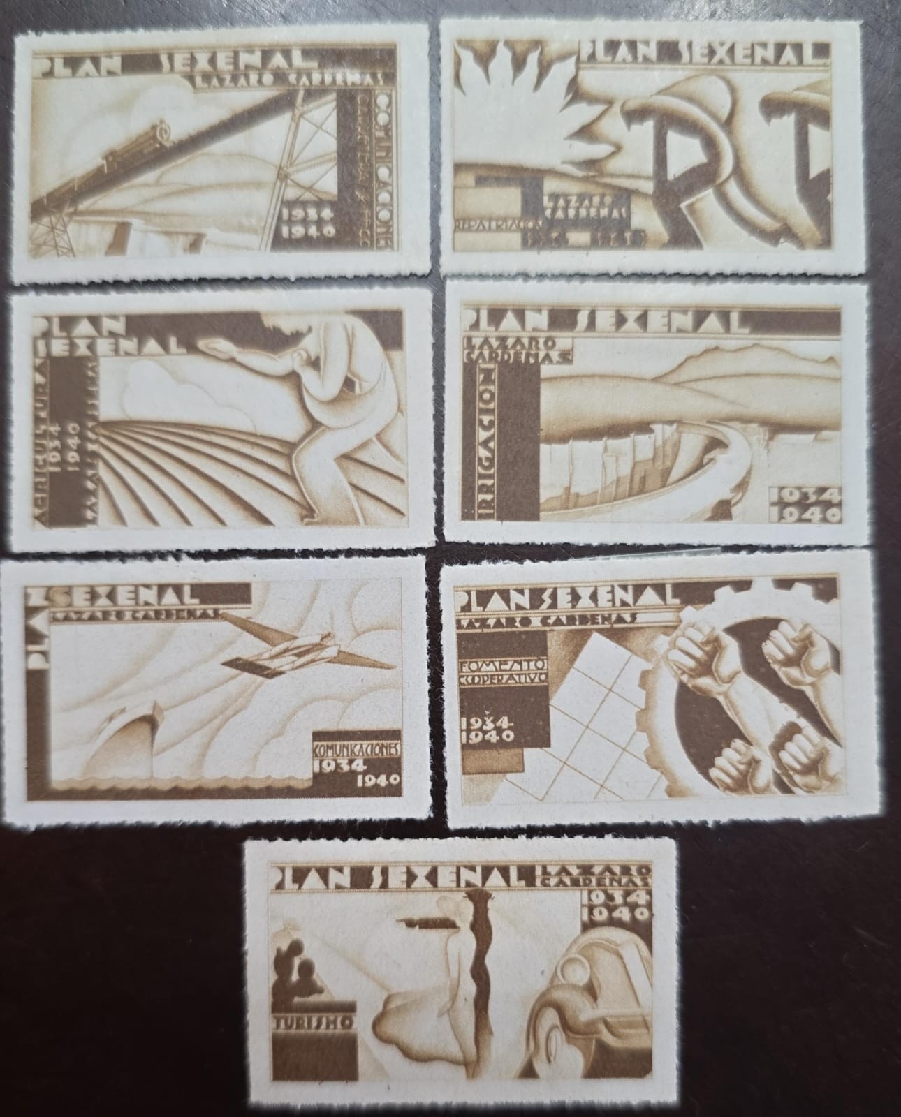 O) 1934 MEXICO, CINDERELLA, VIÑETA, LÁZARO CÁRDENAS CAMPAIGN AND THE "SIX-YEAR P