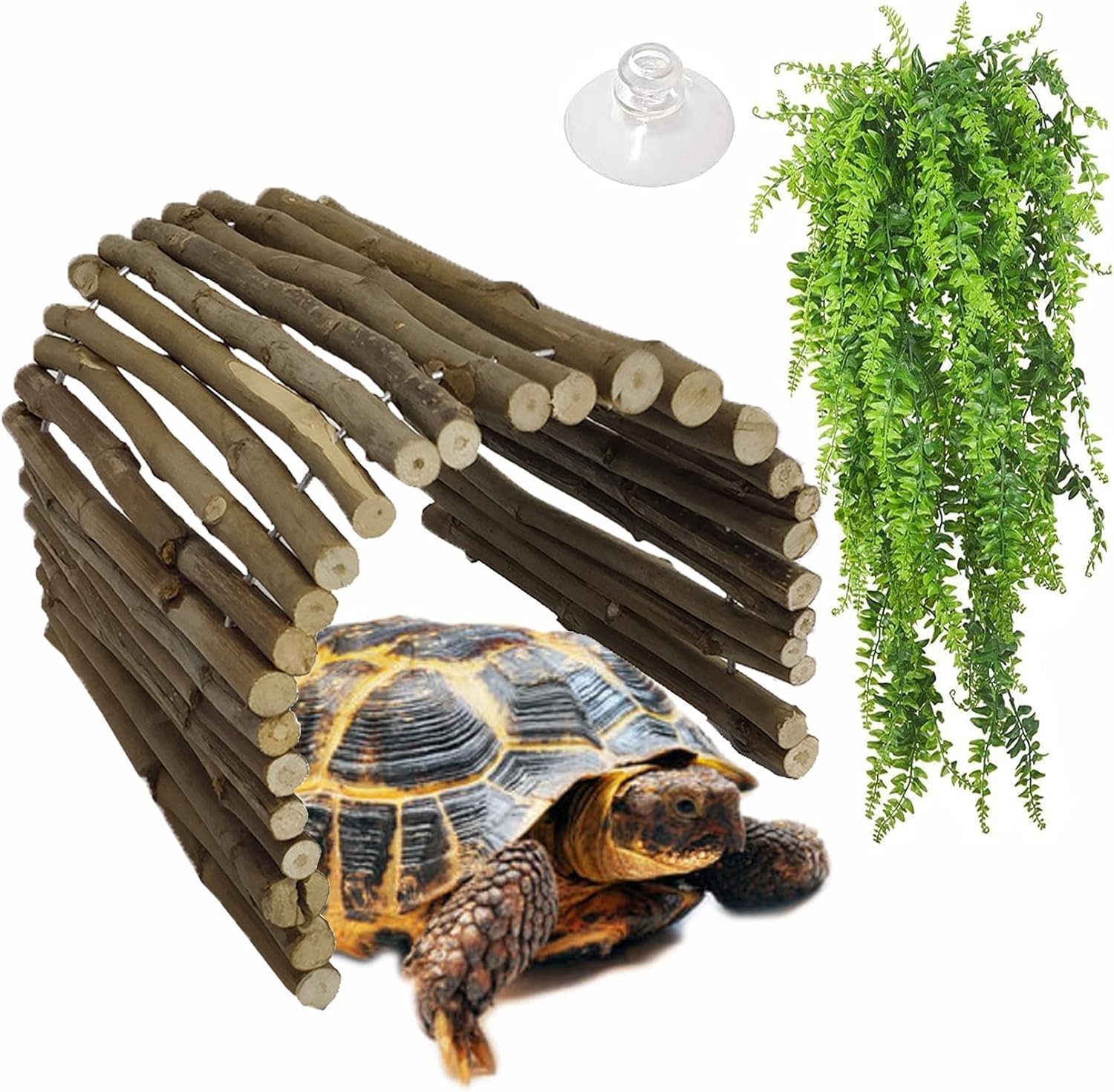 Extra Large Tortoise Hide Reptile Hiding Cave Turtle Hut Gecko Hideaway Climb...