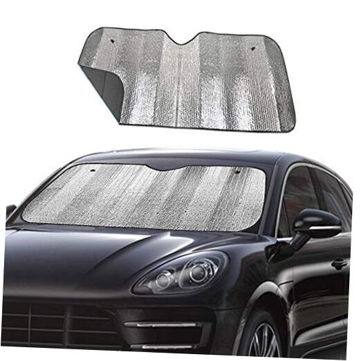  Windshield Sun Shade UV Rays Sun Visor Shade,Auto Front Windshield Black