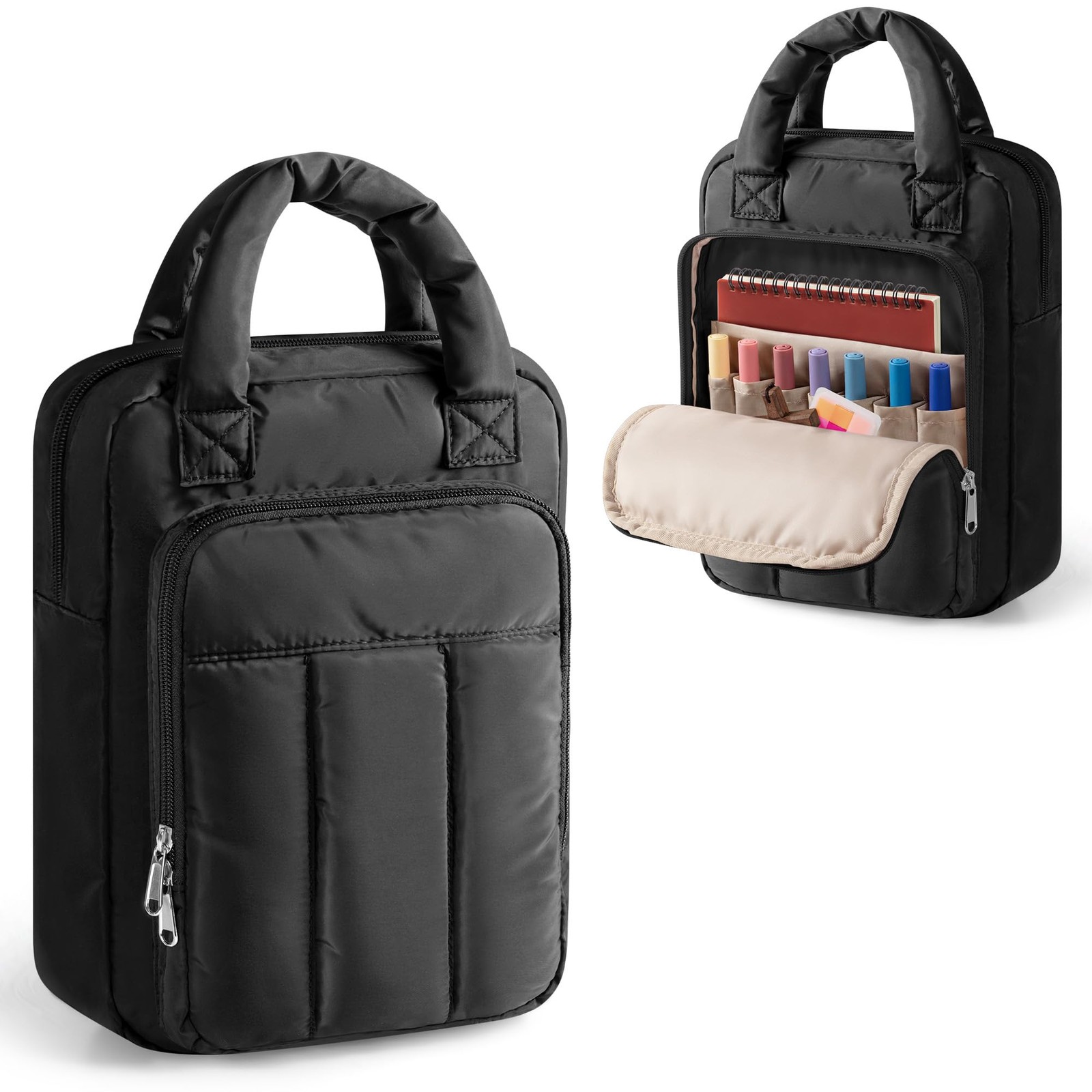 Bible Cover Case for Women, Bible Tote Bag with Zipper, Book Carrying Case Ch...