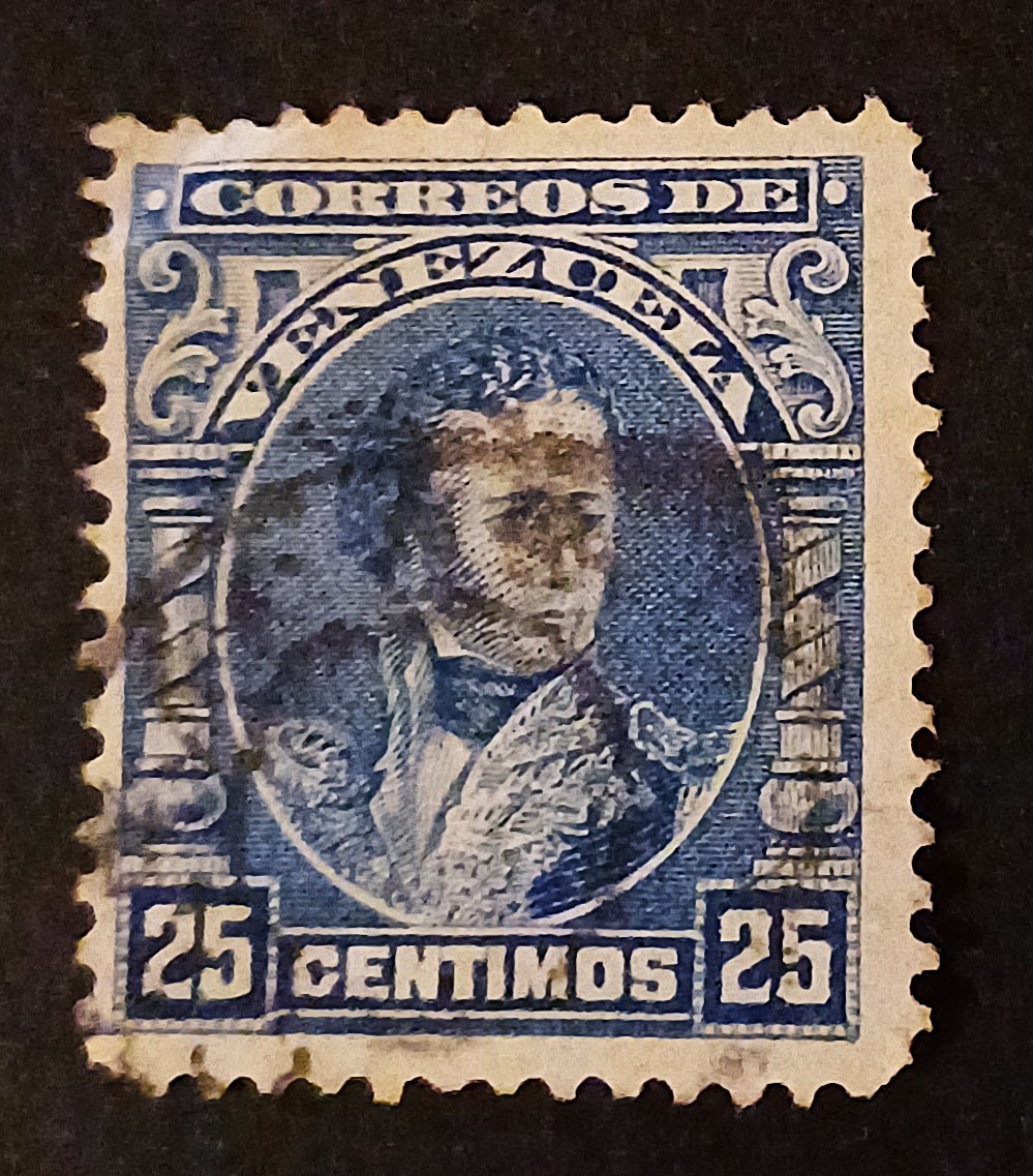 Antonio José de Sucre 25C Venezuela Stamps Sg 314 Mi 80 Sc 234 1904