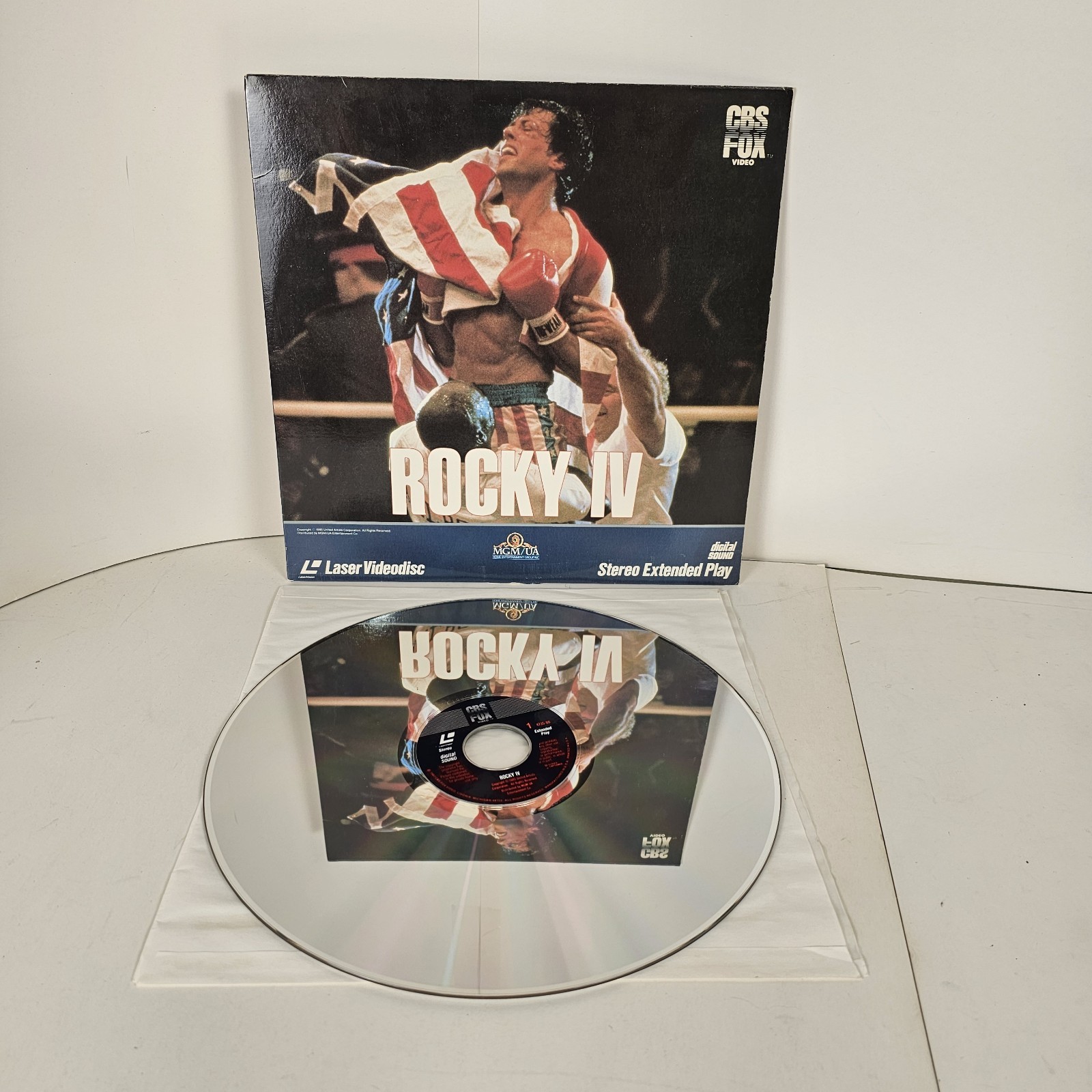 Rocky IV Laserdisc SYLVESTER STALLONE Dolph Lundgren Great Film Boxing Hard Find