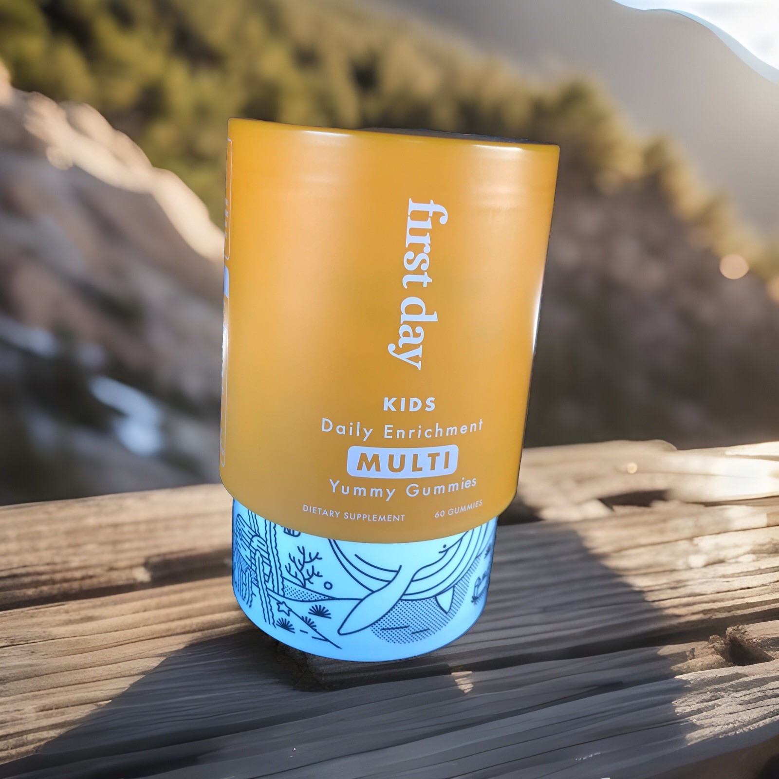 2 bottles Kids Essential Multivitamin Gummies, Vitamin A, D3, B6, B12, C, K2 ++