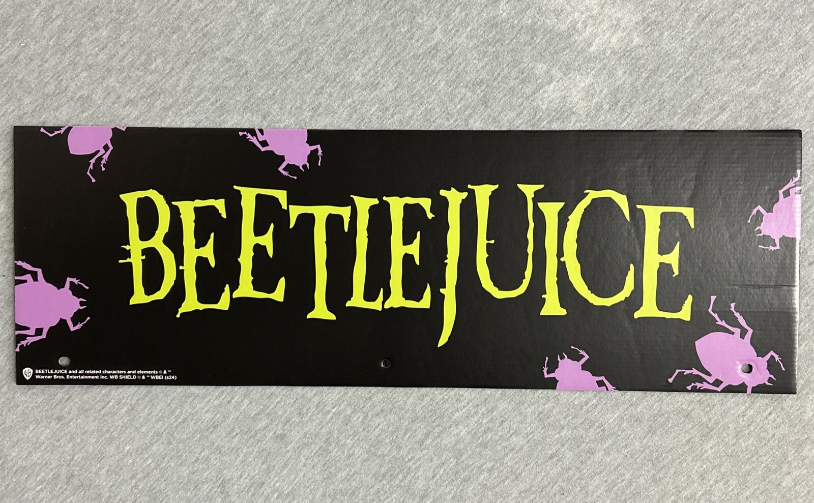 2024 Spirit Halloween Display End Cap 24" x 8" - Beetlejuice