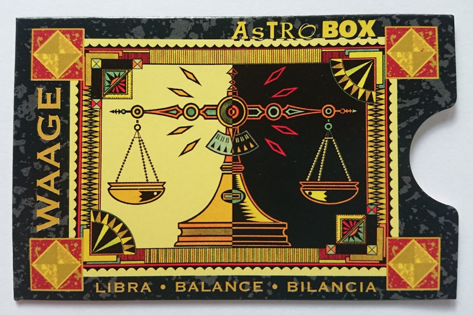 Card Holder Cardbox Phone Card Bank Card EC Card Astrobox Zodiac Sign Libra