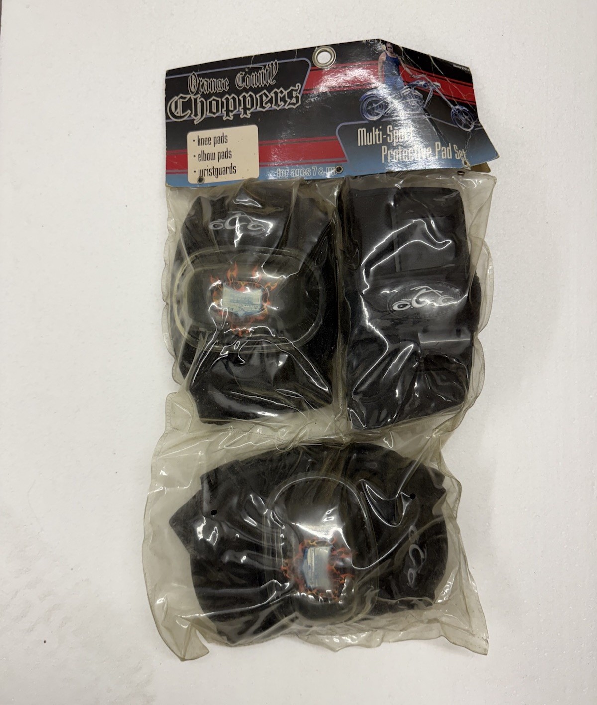 Orange County Choppers OCC Motorcycle Bike Knee Elbow Protection Pads Set New