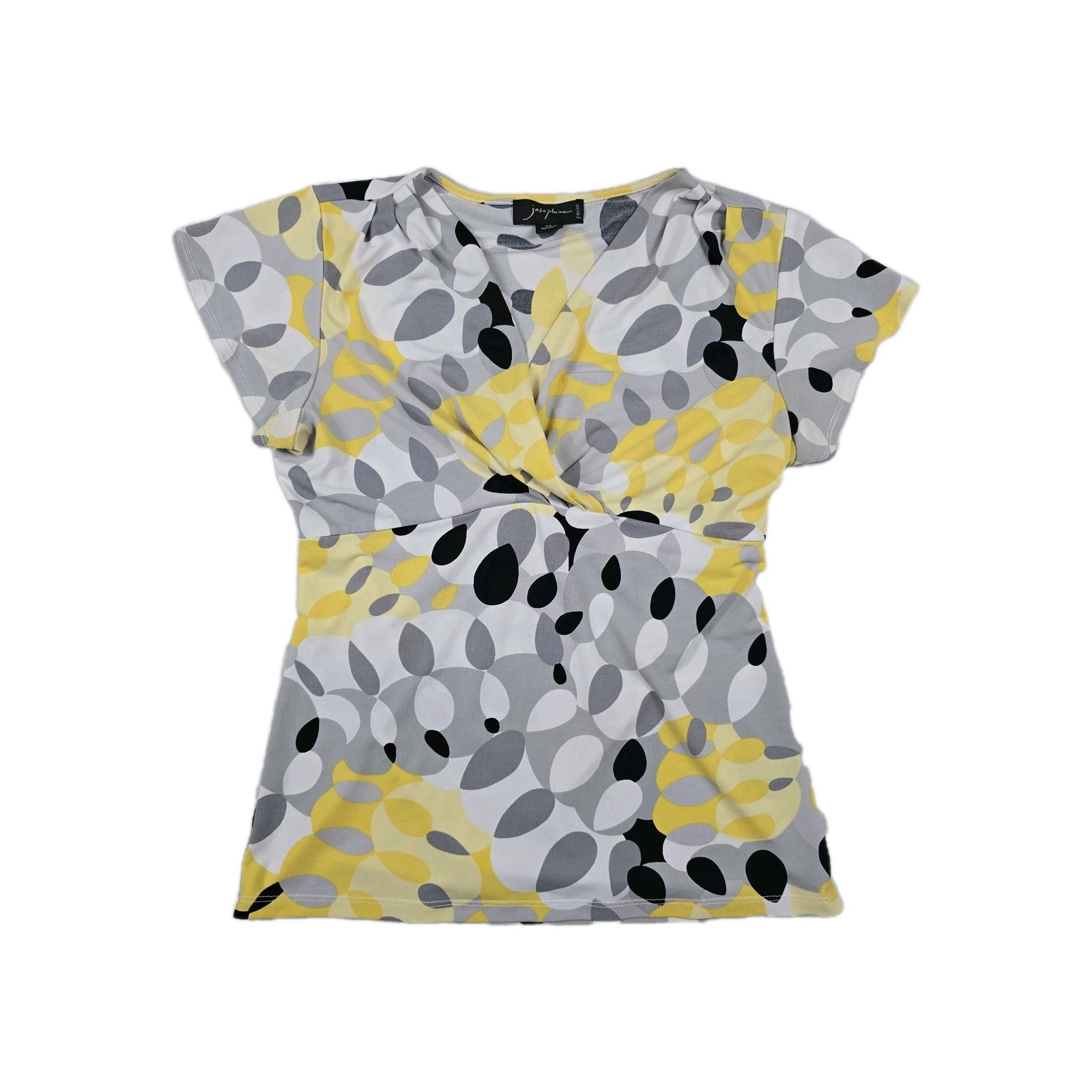 Josephine Petites Women's Size Small PS Vintage Faux Wrap Geometric Shirt