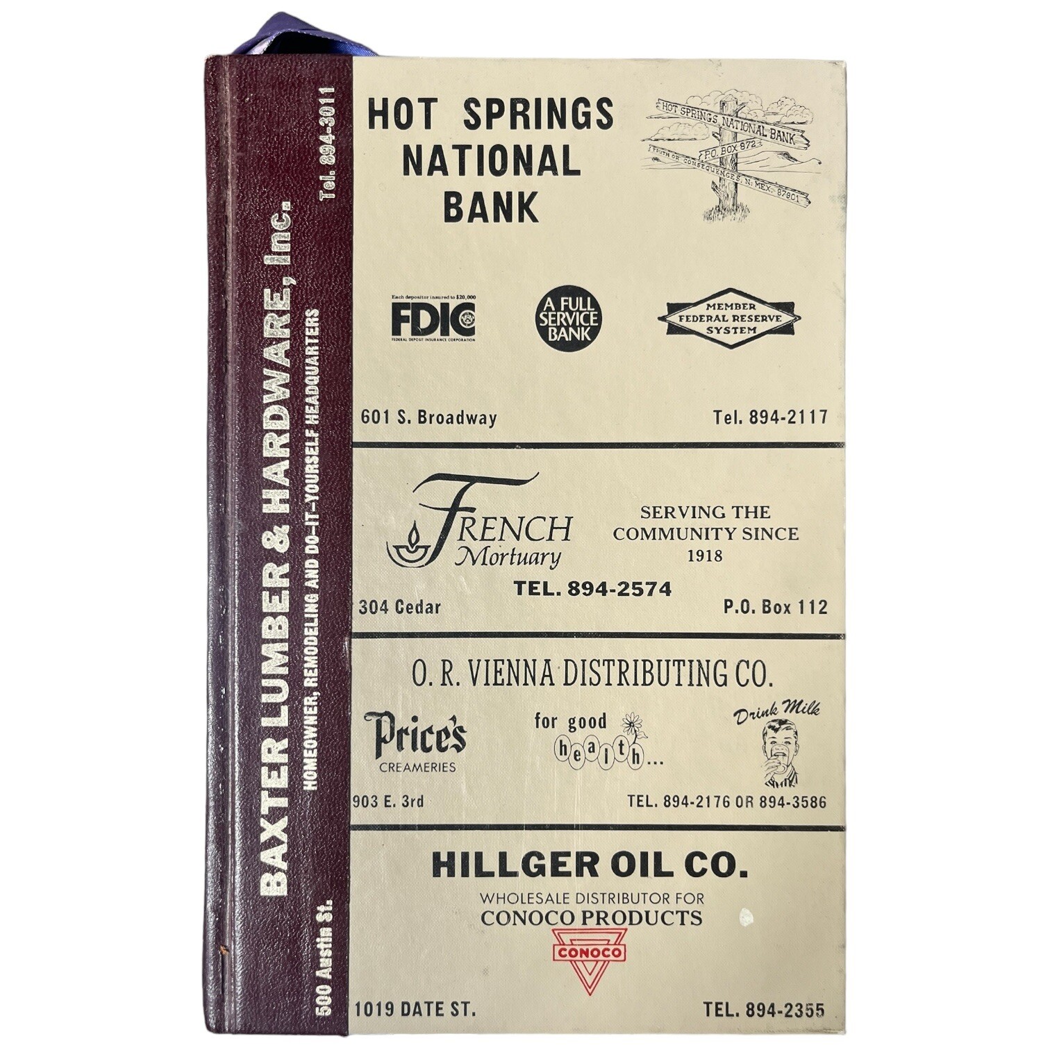 Vintage Telephone Polk's Directory 1973 Truth Or Consequences New Mexico HC